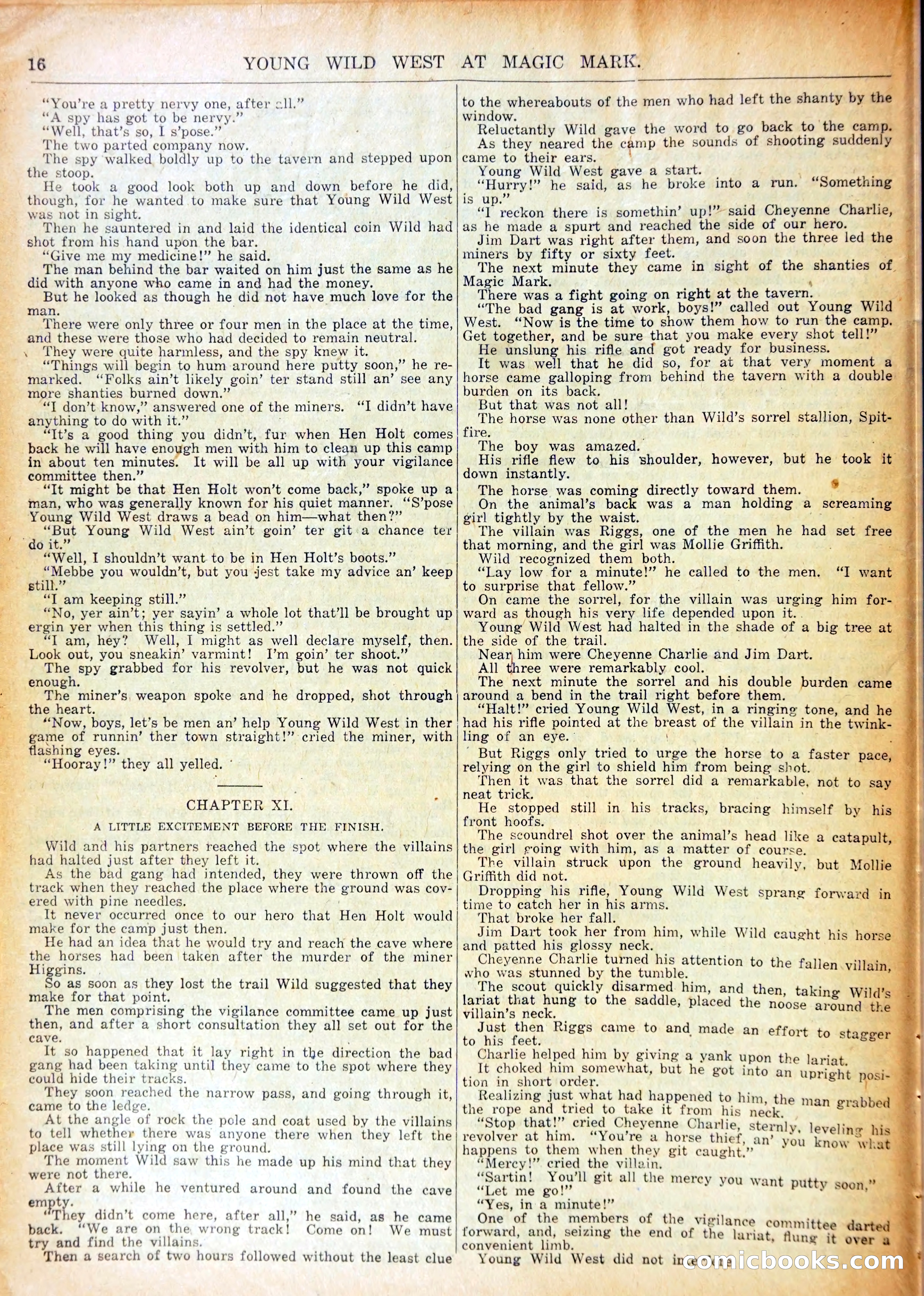 Young Wild West at Magic Mark — page 19 of 37