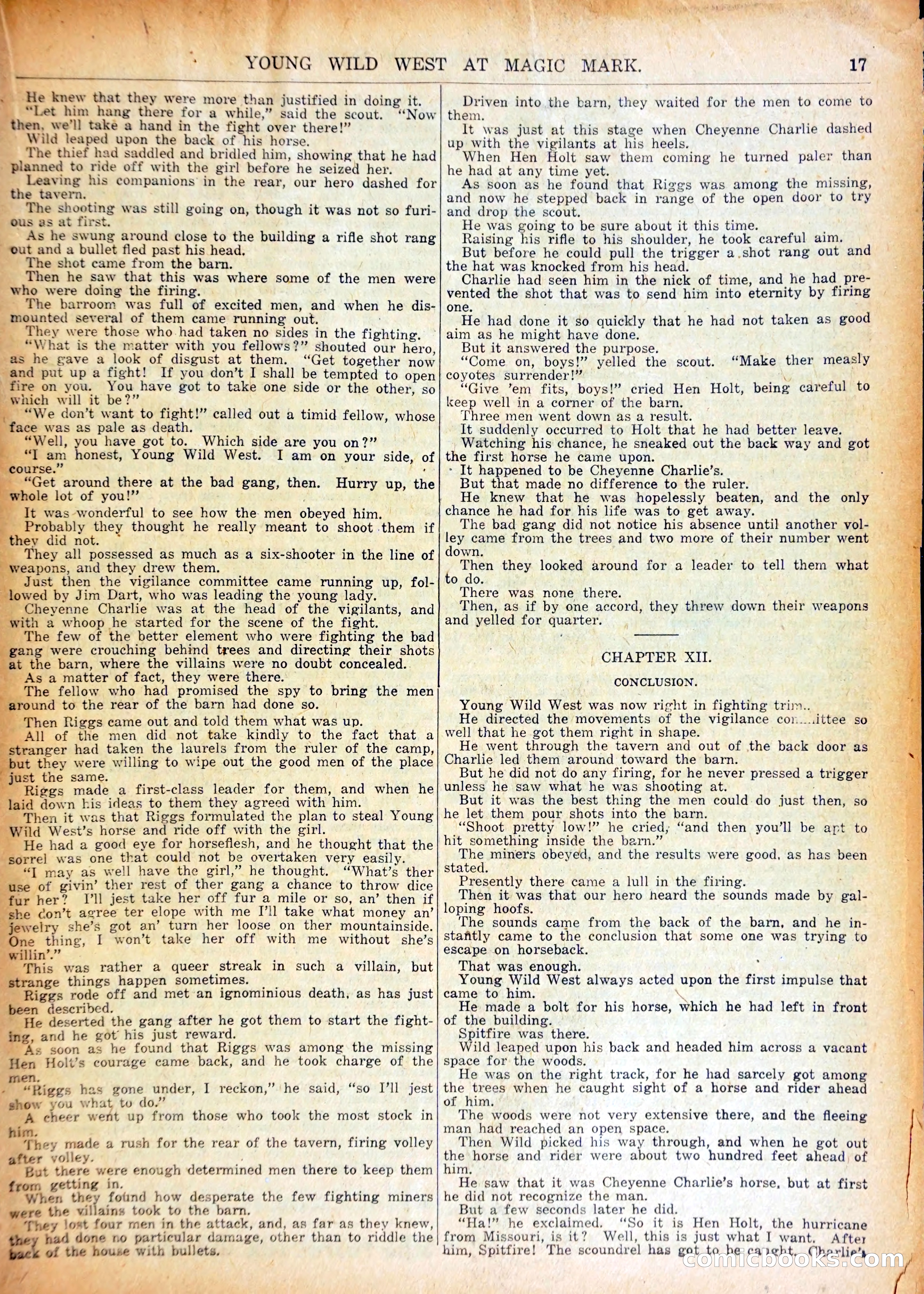 Young Wild West at Magic Mark — page 20 of 37