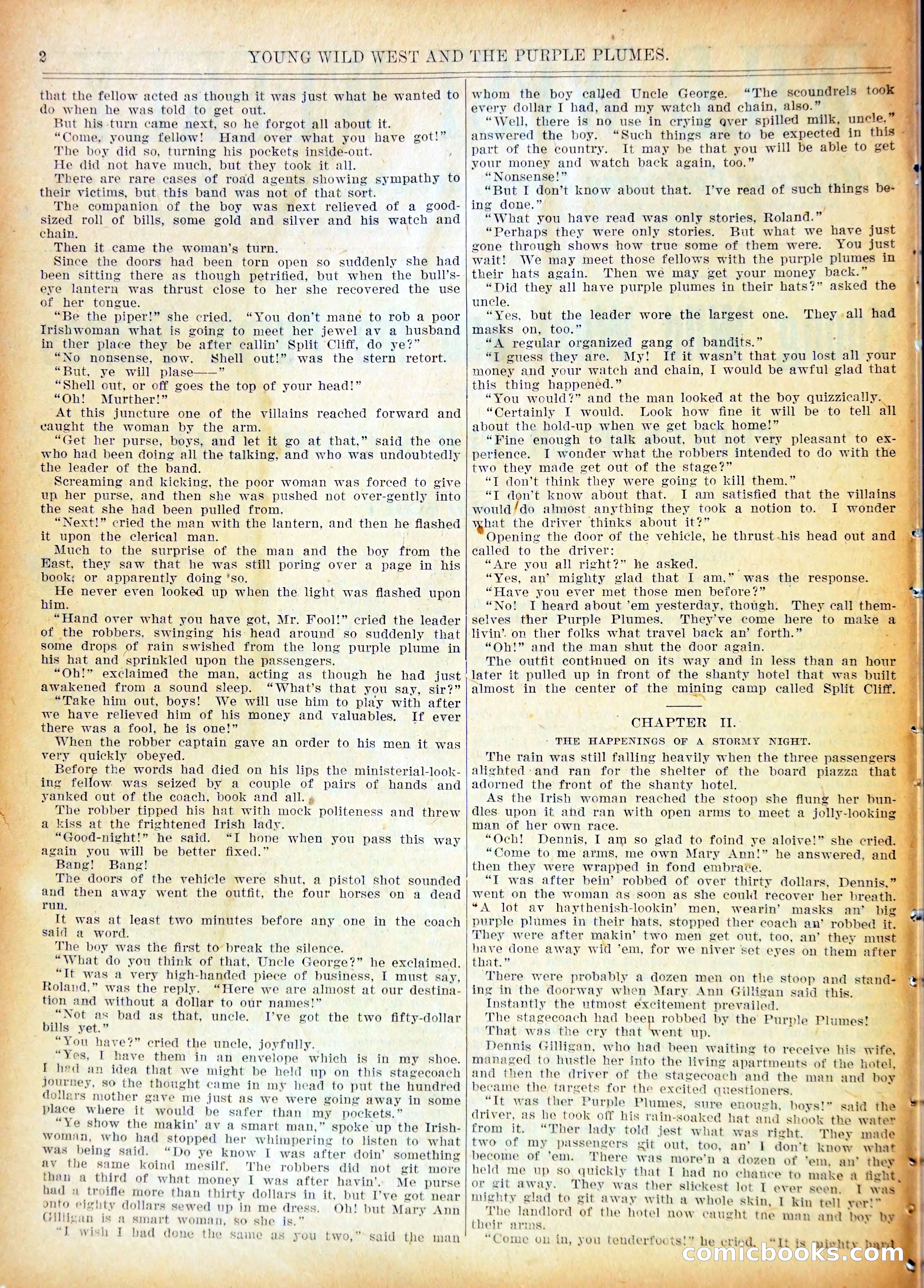 Young Wild West and the Purple Plumes — page 5 of 37