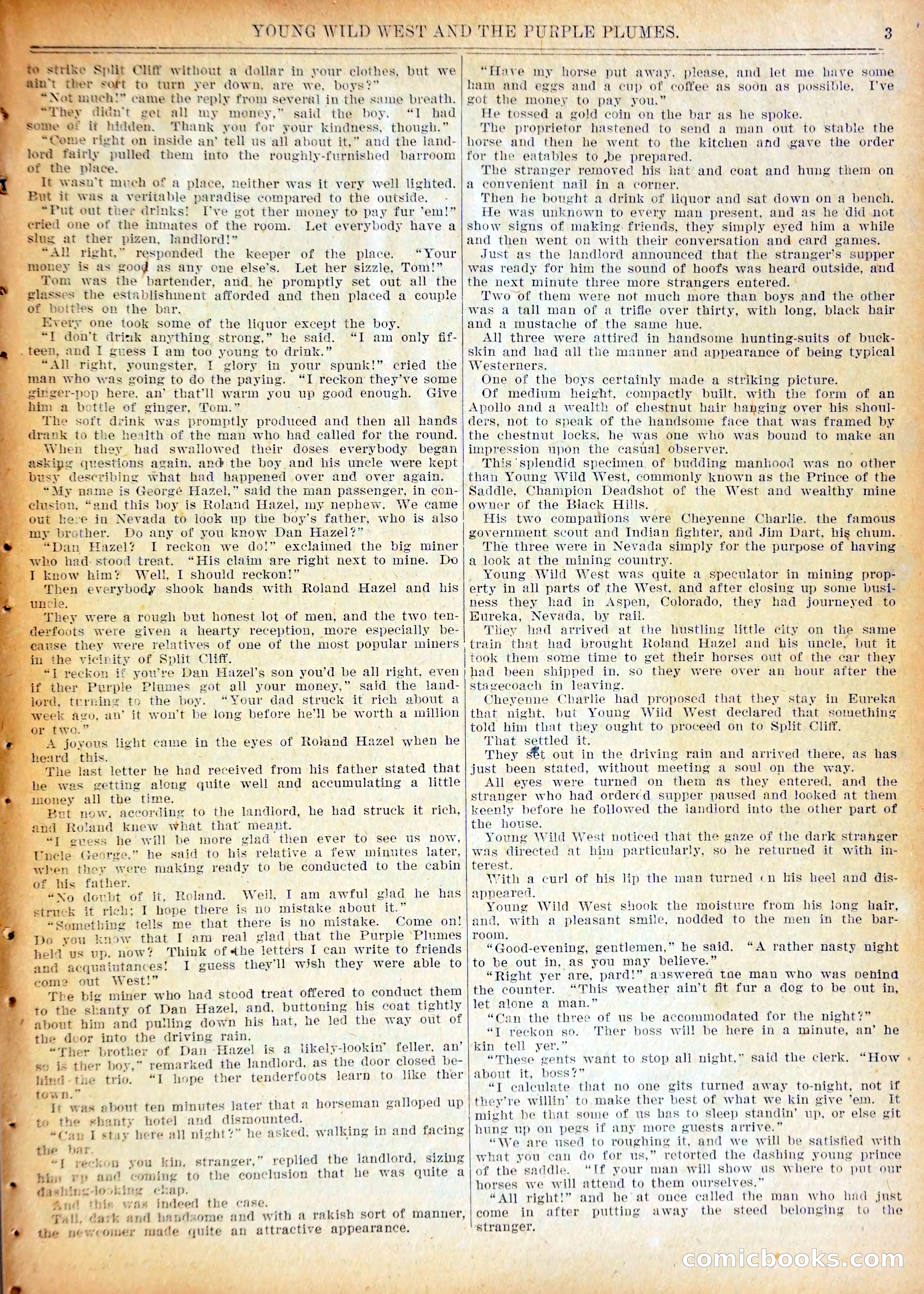 Young Wild West and the Purple Plumes — page 6 of 37