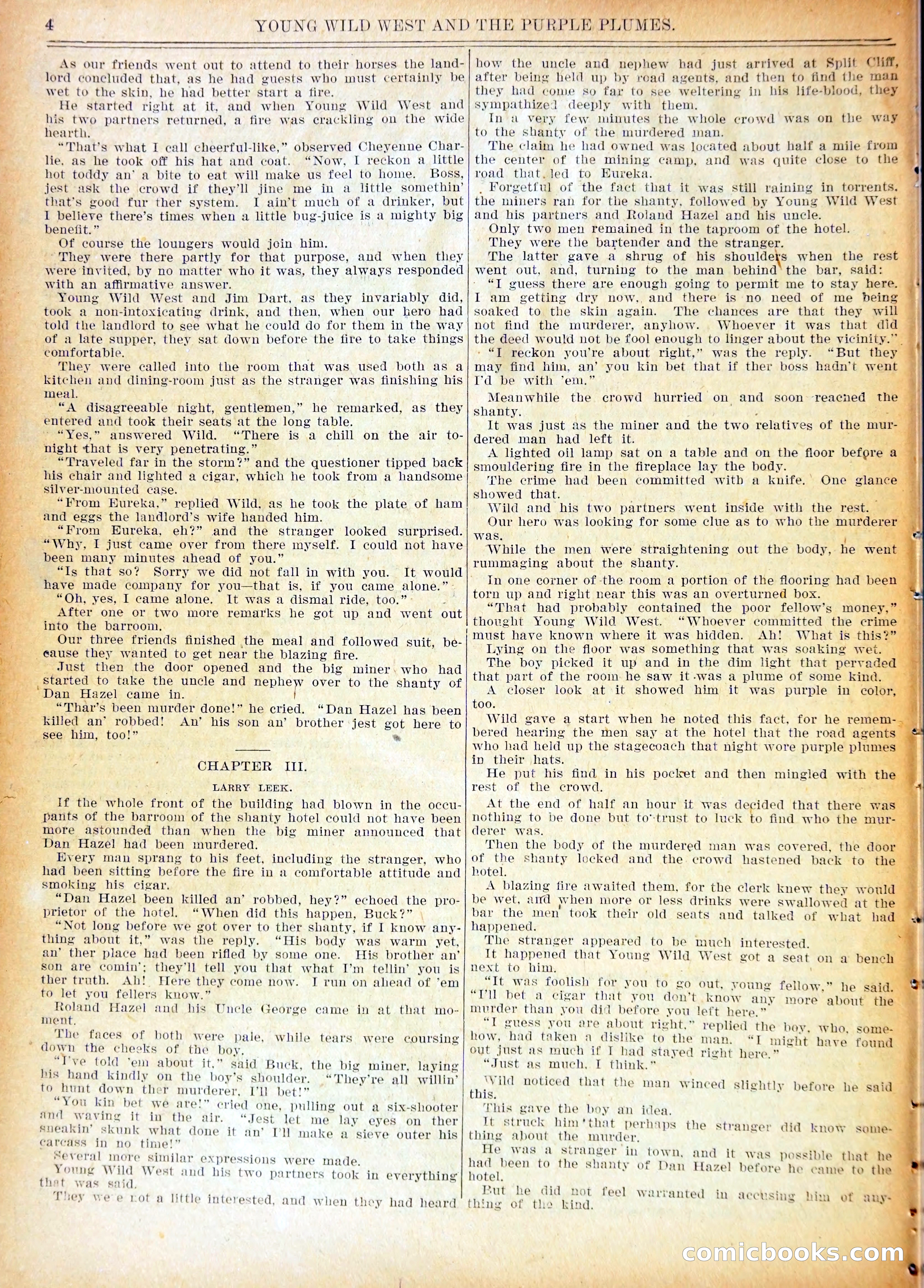 Young Wild West and the Purple Plumes — page 7 of 37