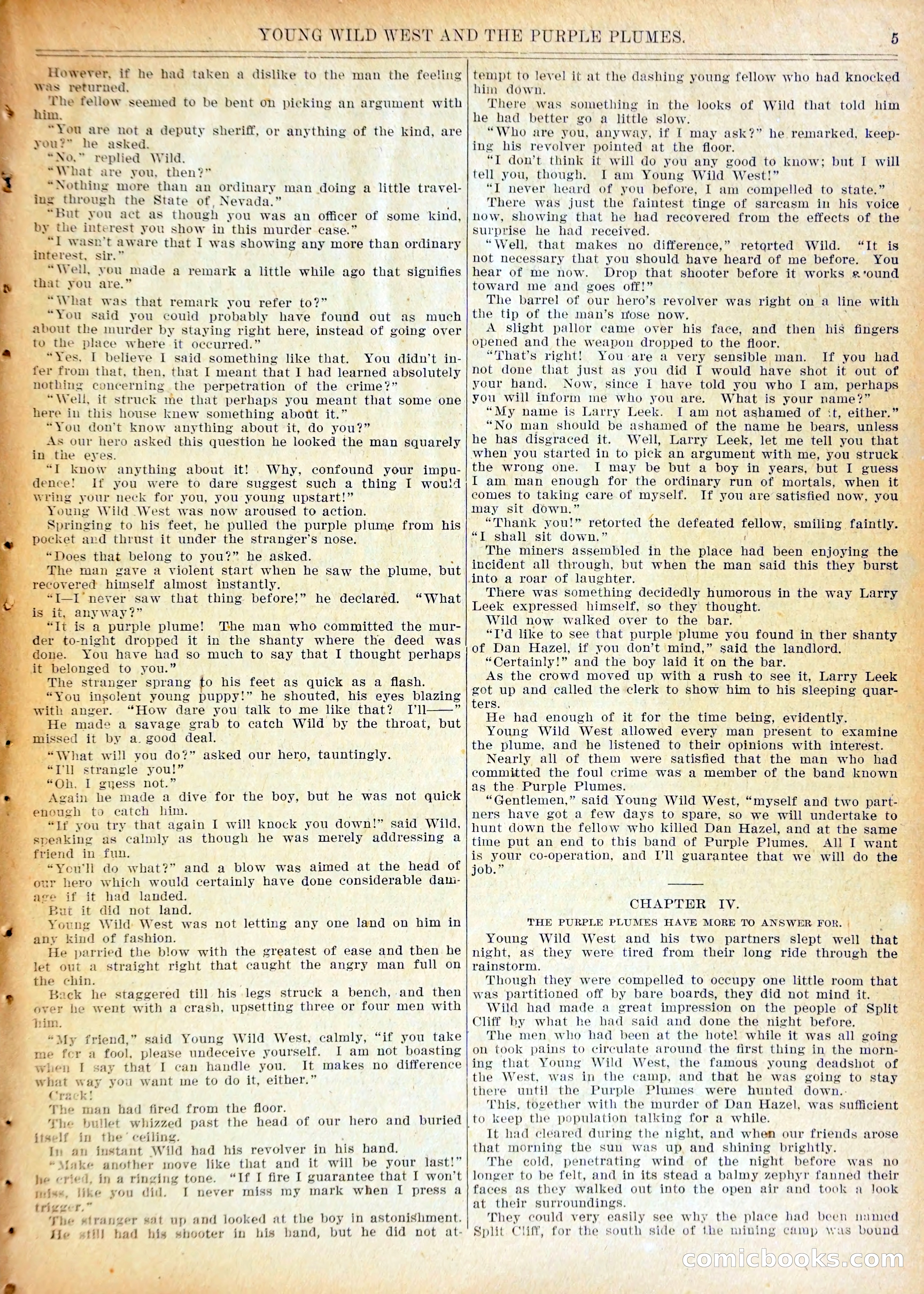 Young Wild West and the Purple Plumes — page 8 of 37
