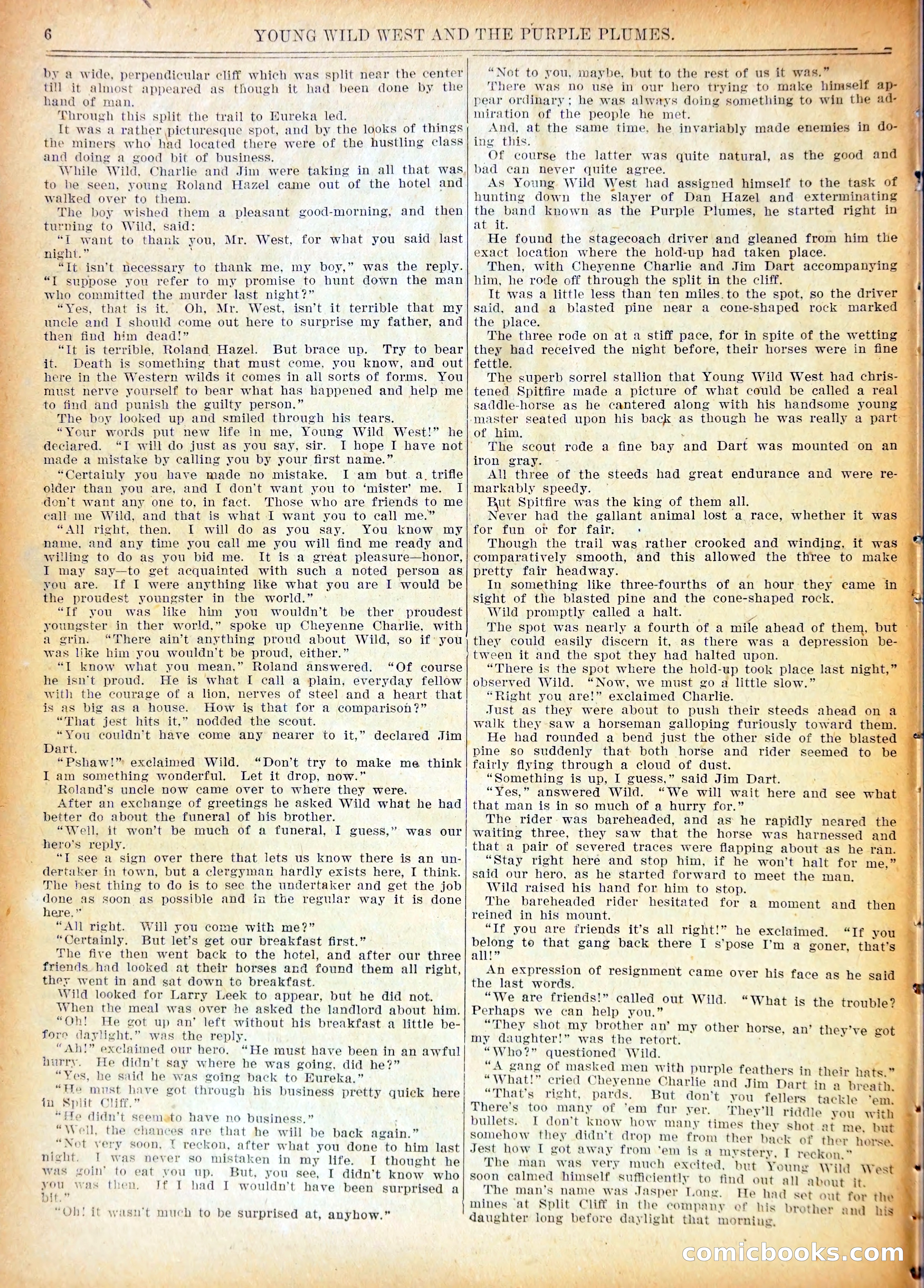 Young Wild West and the Purple Plumes — page 9 of 37