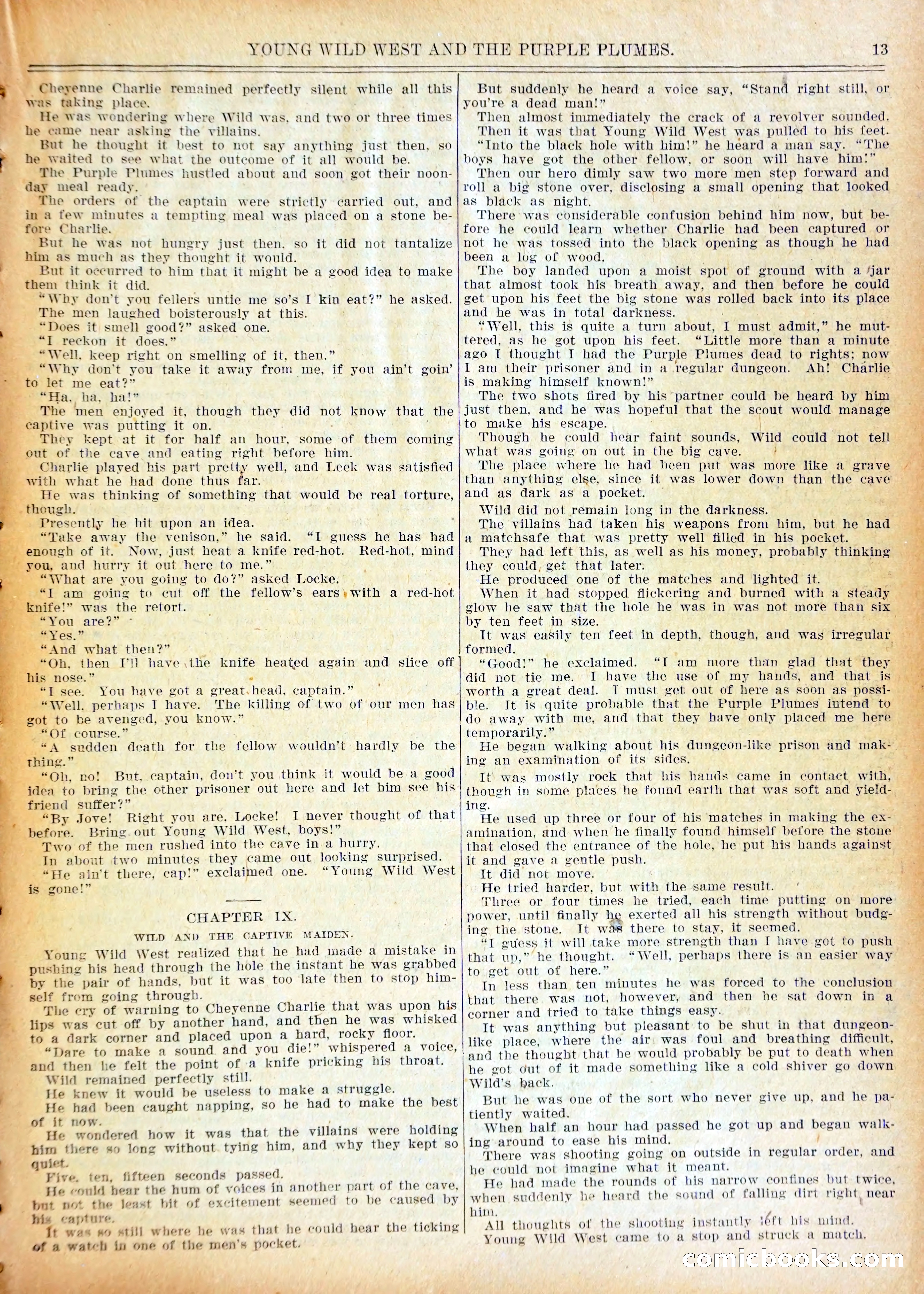 Young Wild West and the Purple Plumes — page 16 of 37