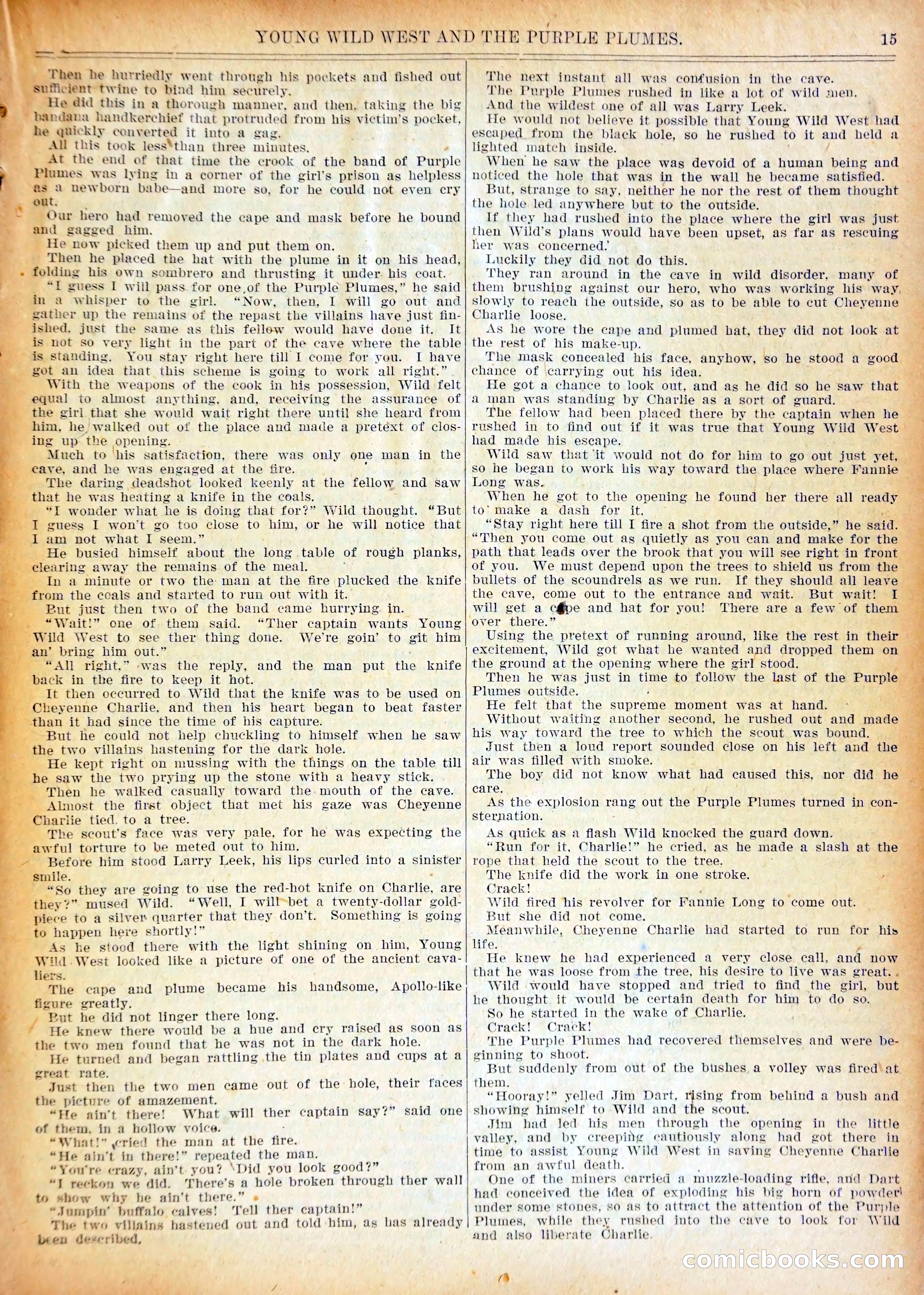 Young Wild West and the Purple Plumes — page 18 of 37