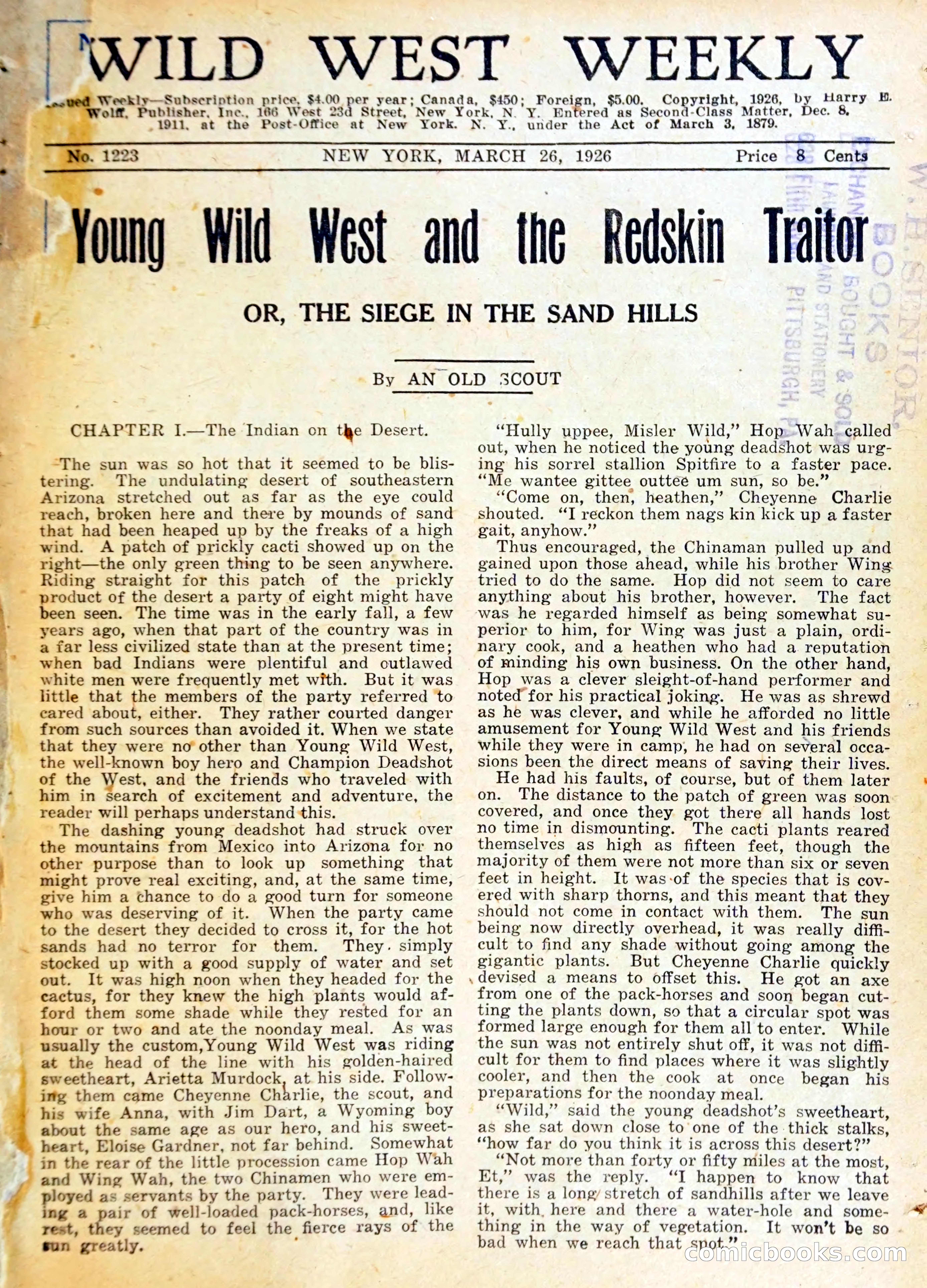 Wild West Weekly, No. 1223 — page 4 of 37