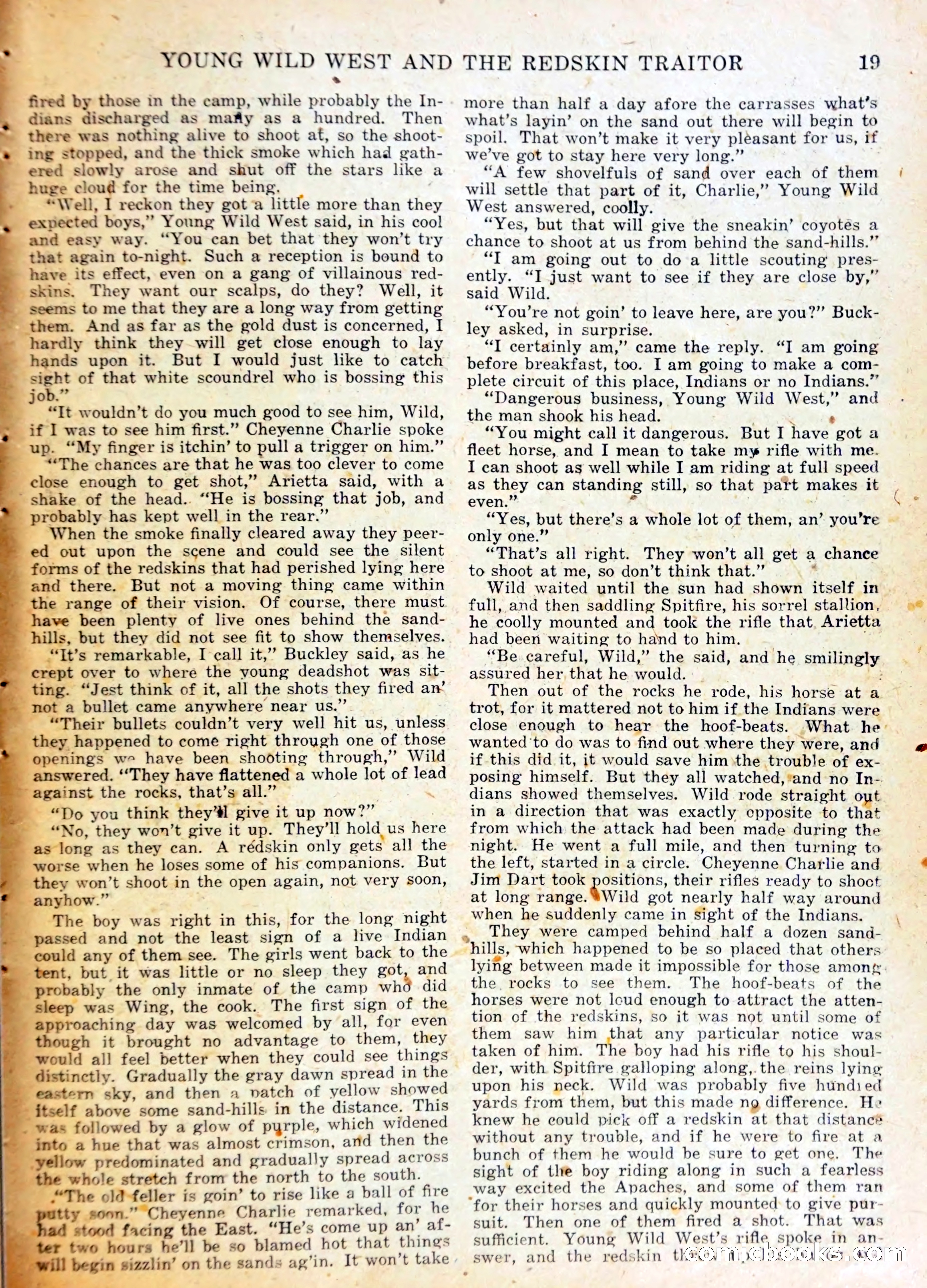Wild West Weekly, No. 1223 — page 22 of 37
