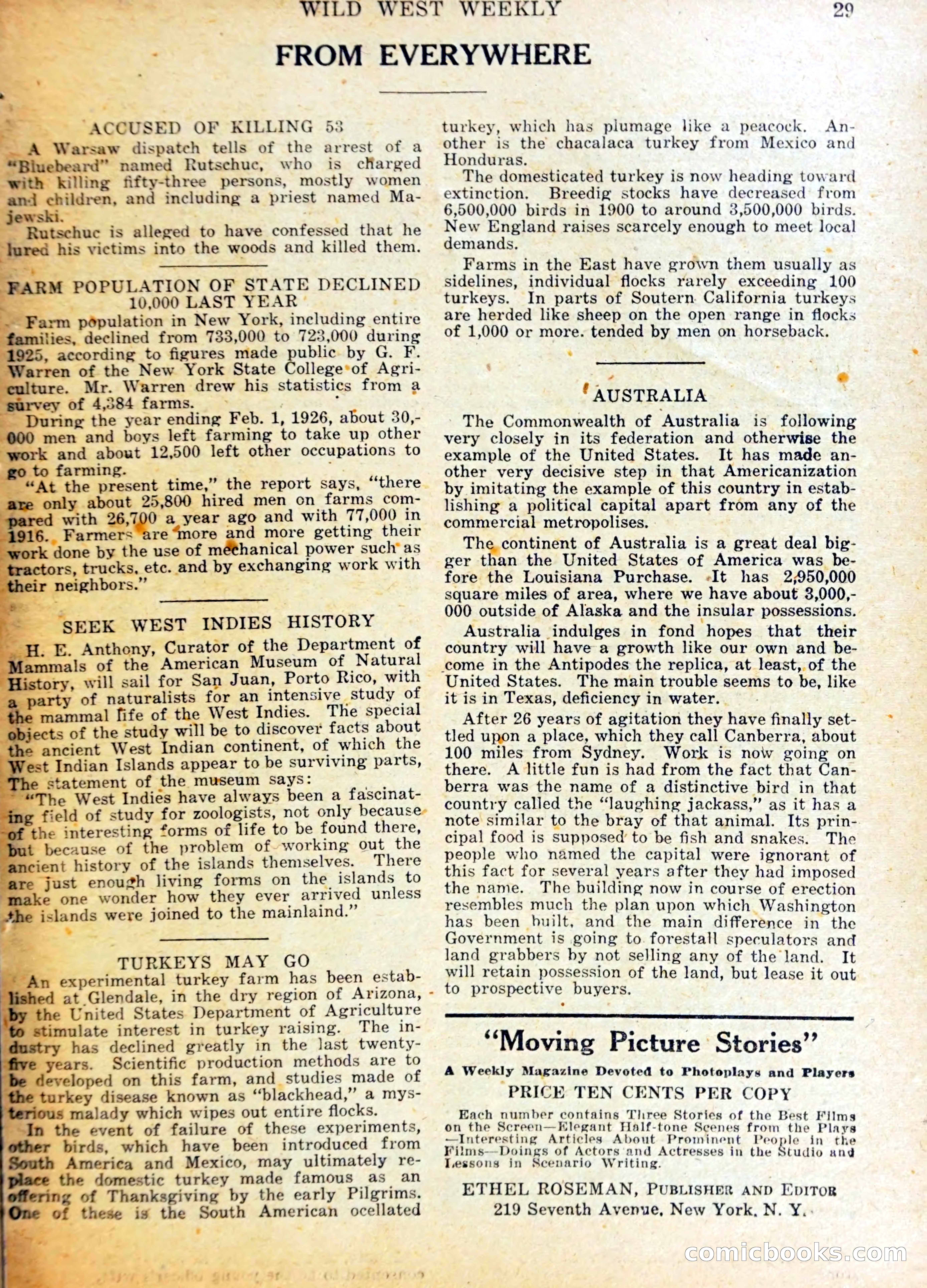 Wild West Weekly, No. 1223 — page 32 of 37