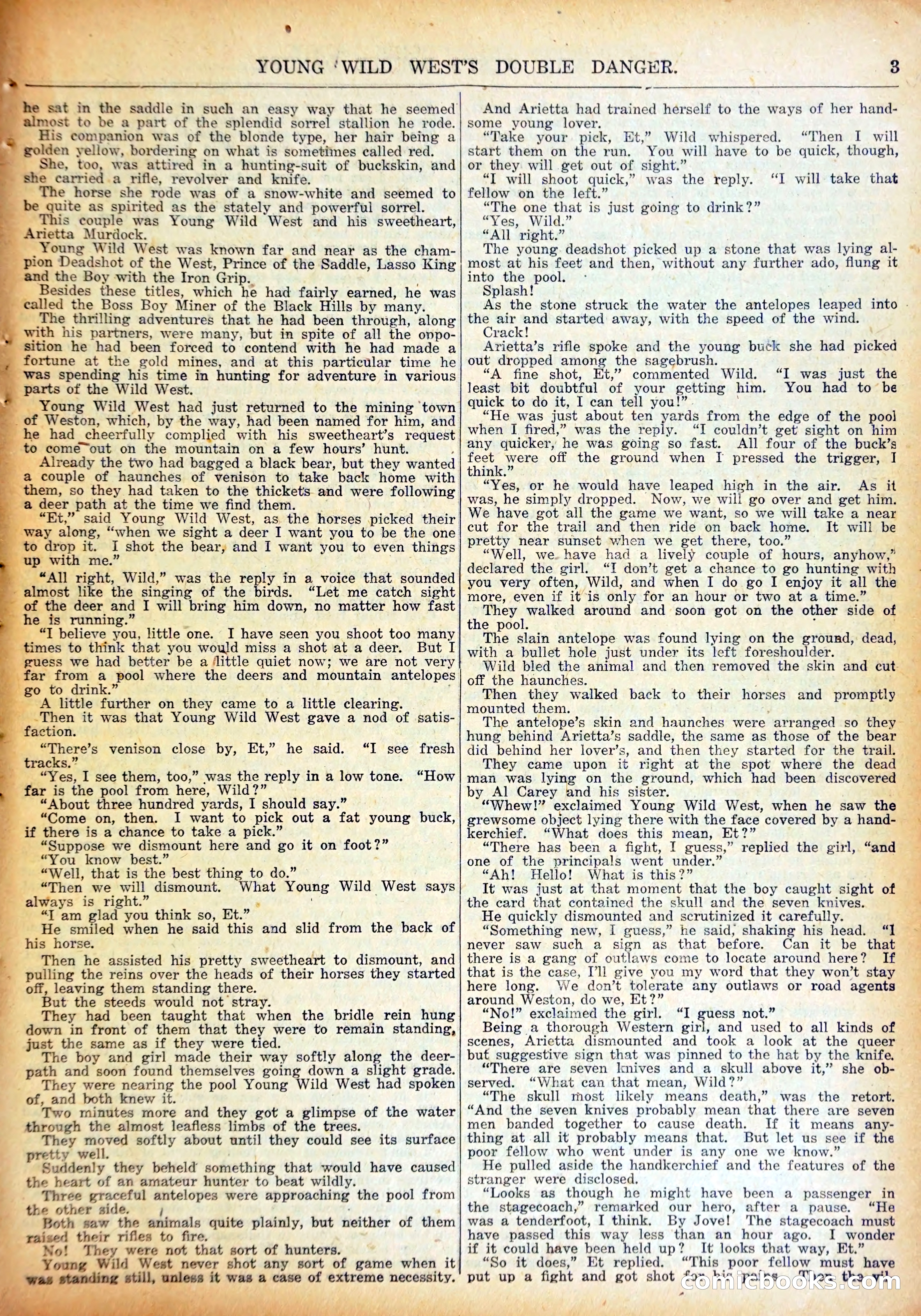 Young Wild West Weekly No. 740 — page 6 of 37