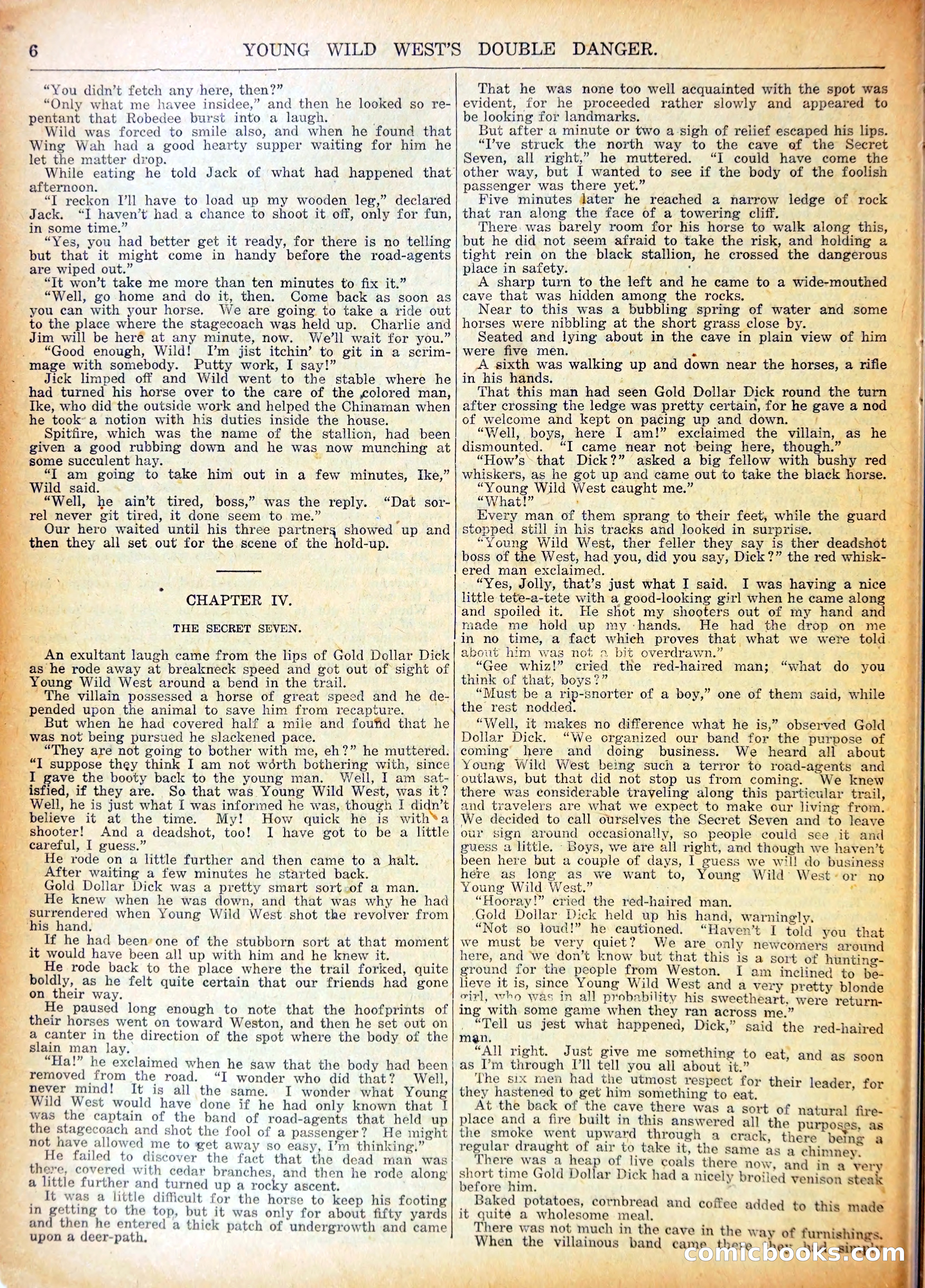 Young Wild West Weekly No. 740 — page 9 of 37