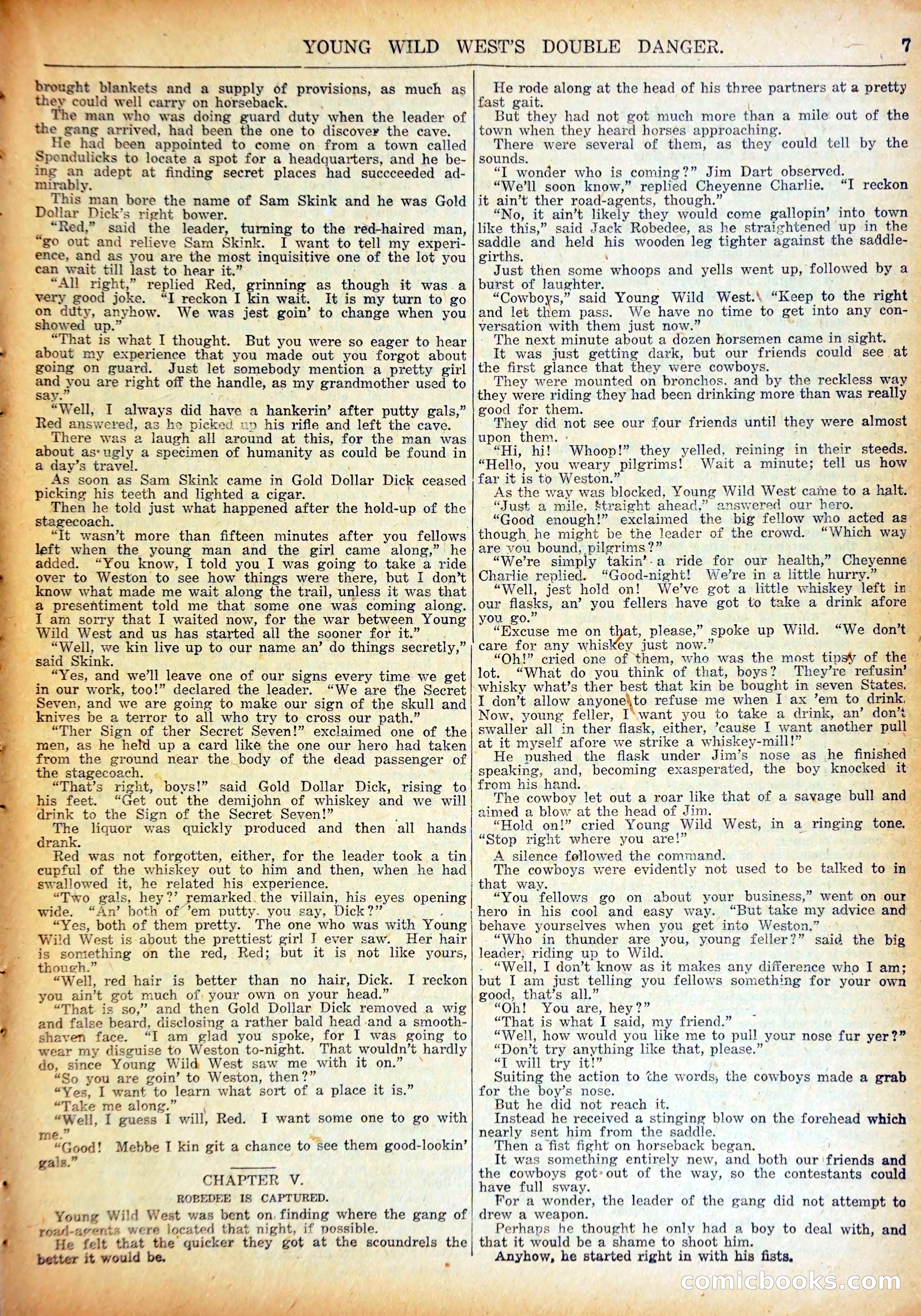 Young Wild West Weekly No. 740 — page 10 of 37