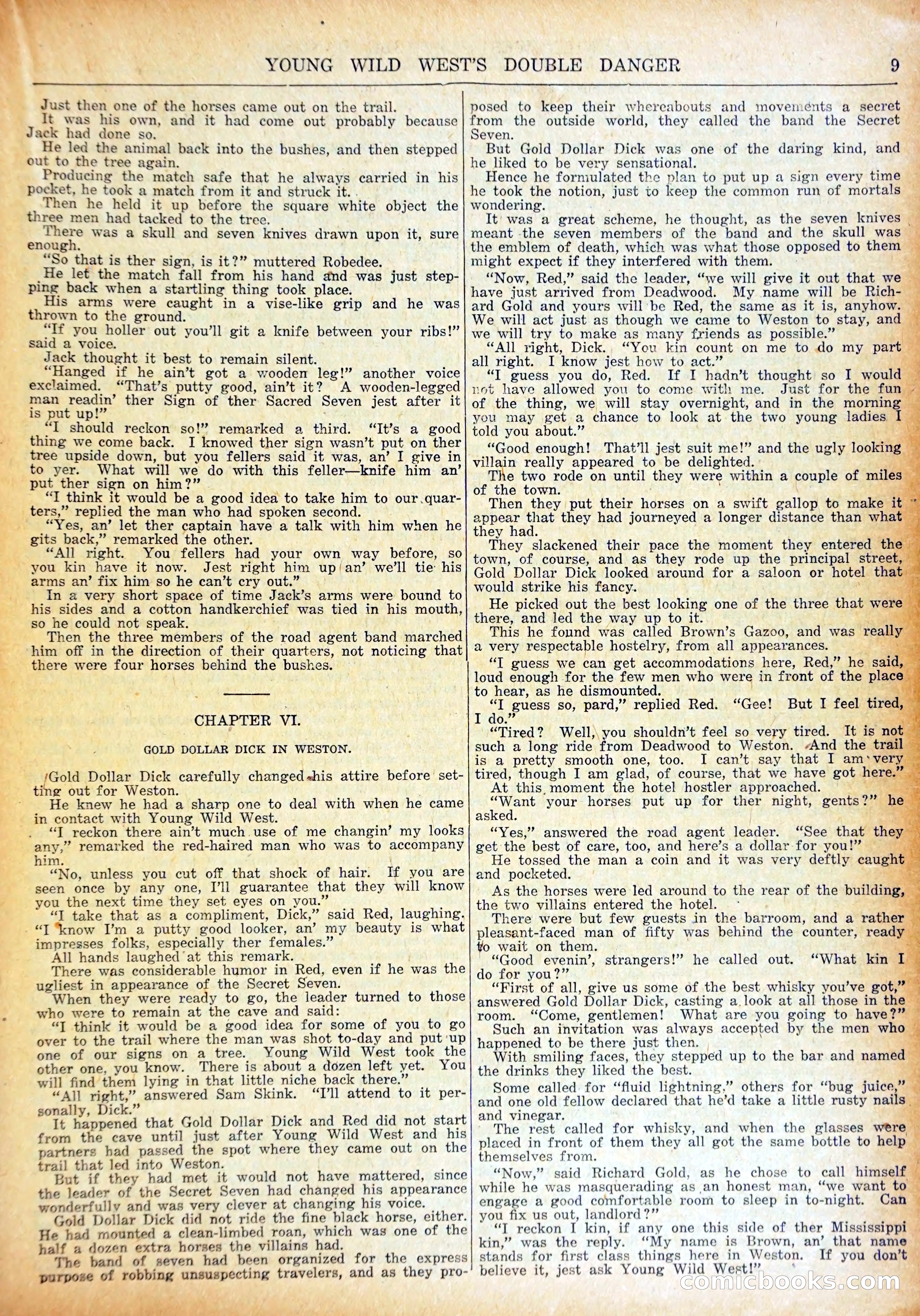 Young Wild West Weekly No. 740 — page 12 of 37