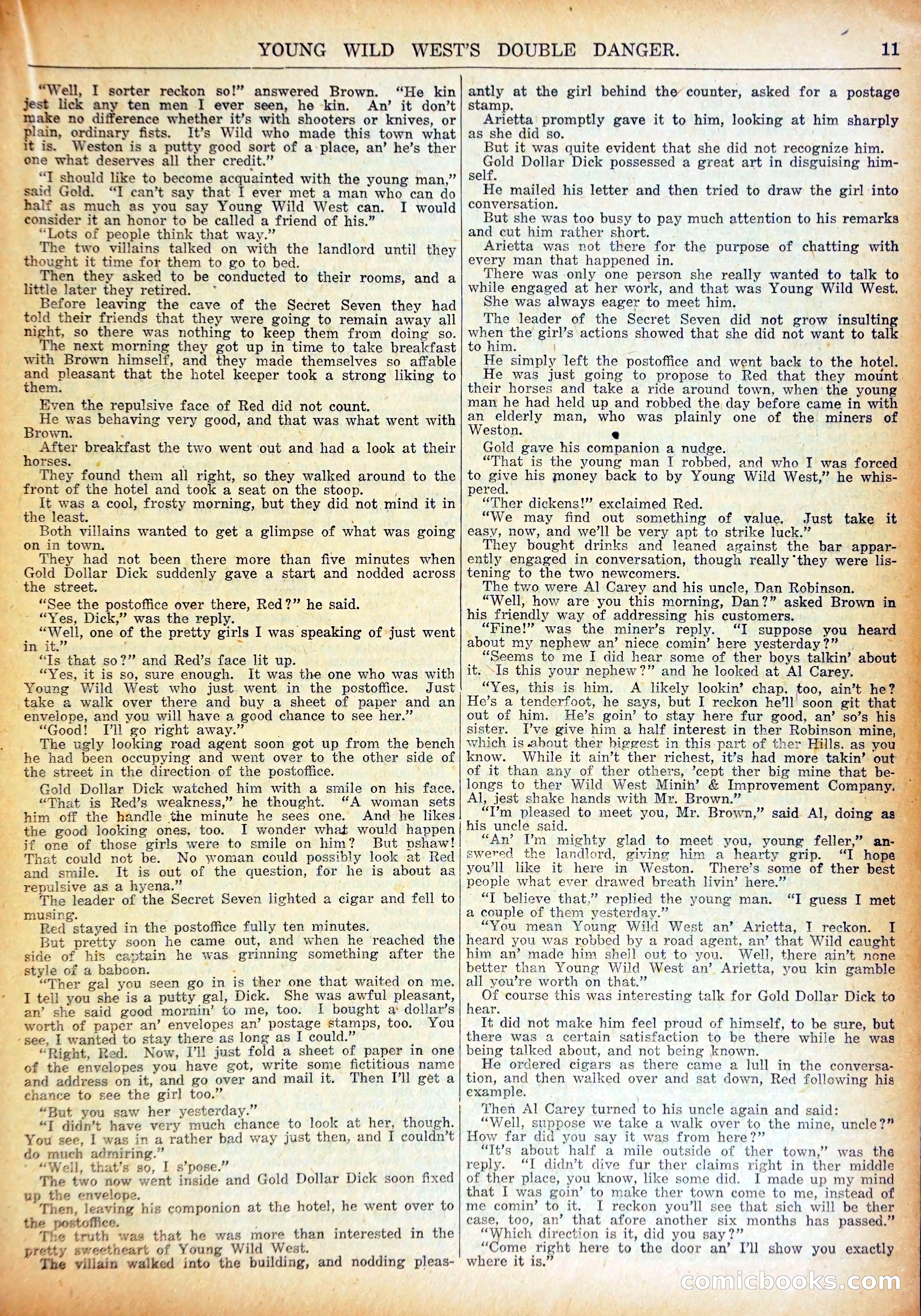 Young Wild West Weekly No. 740 — page 14 of 37