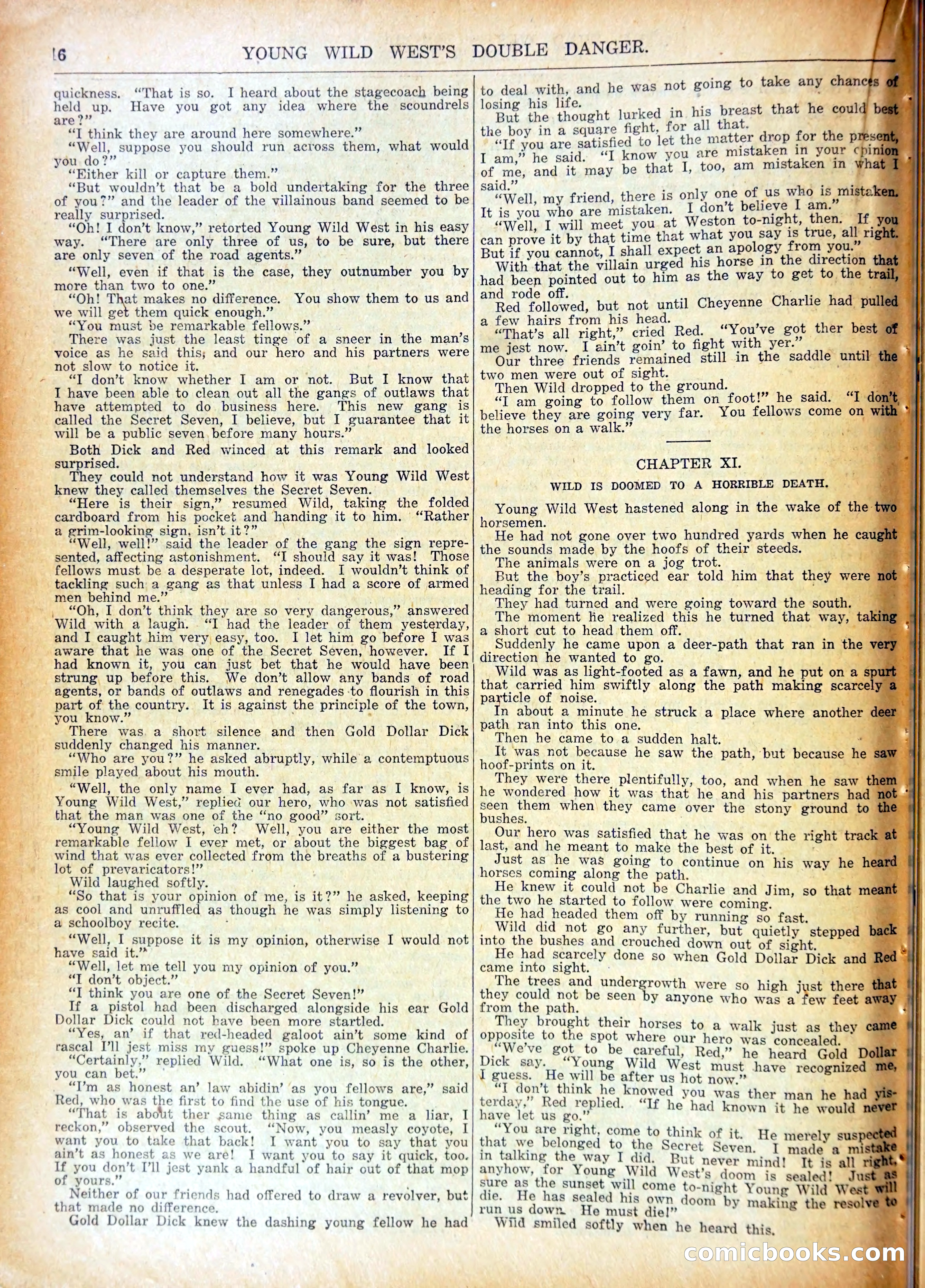 Young Wild West Weekly No. 740 — page 19 of 37