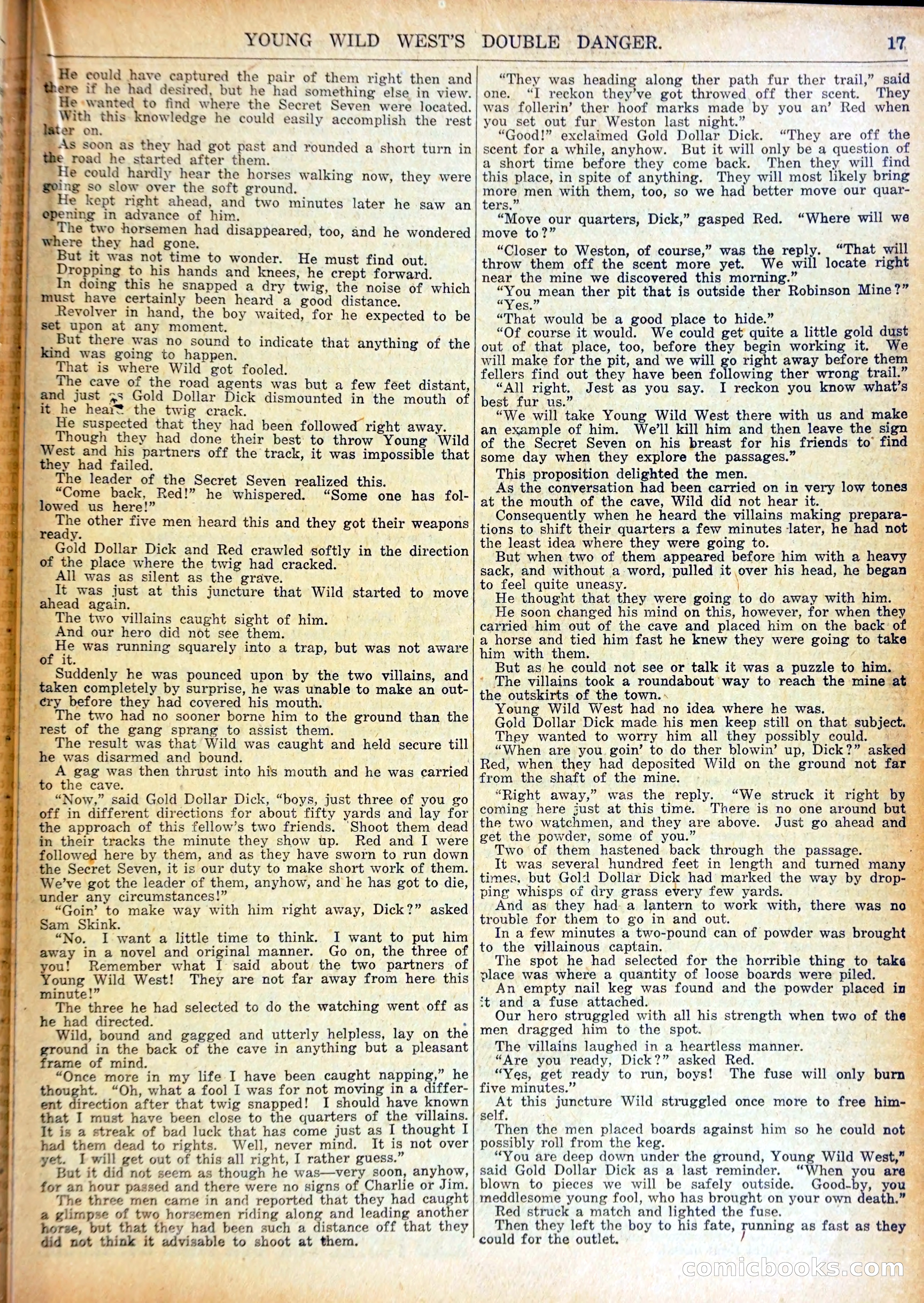 Young Wild West Weekly No. 740 — page 20 of 37