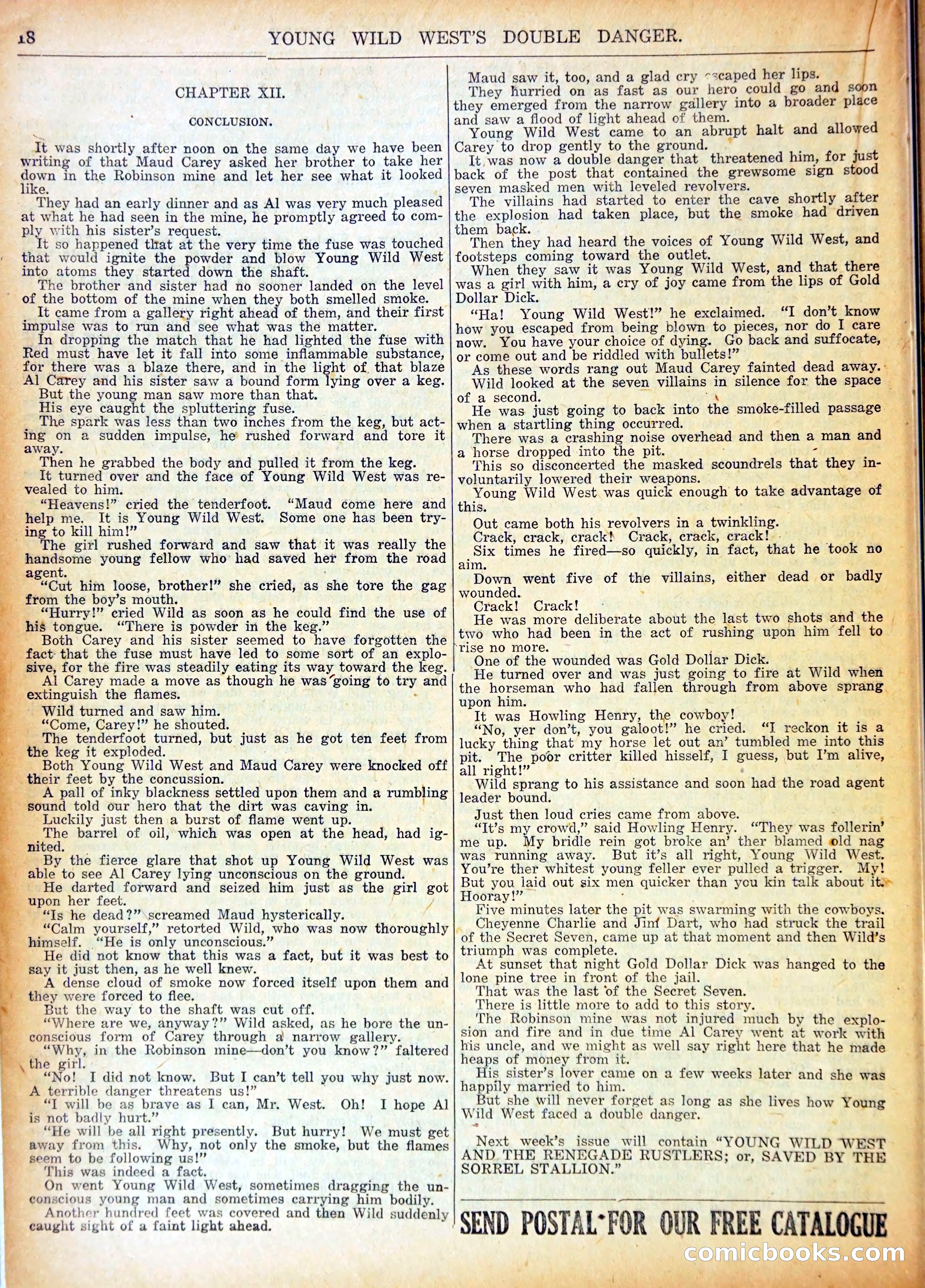 Young Wild West Weekly No. 740 — page 21 of 37