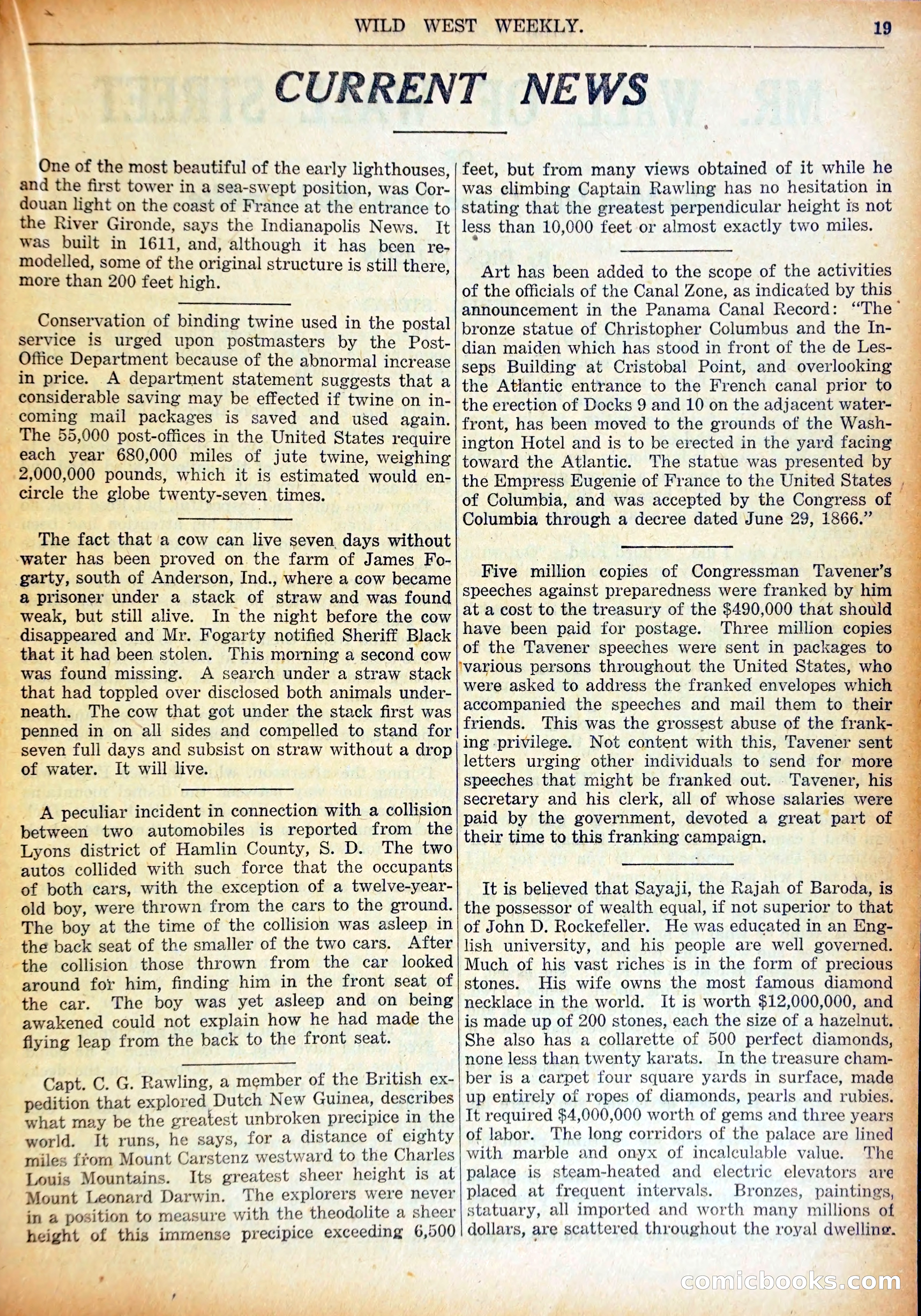 Young Wild West Weekly No. 740 — page 22 of 37