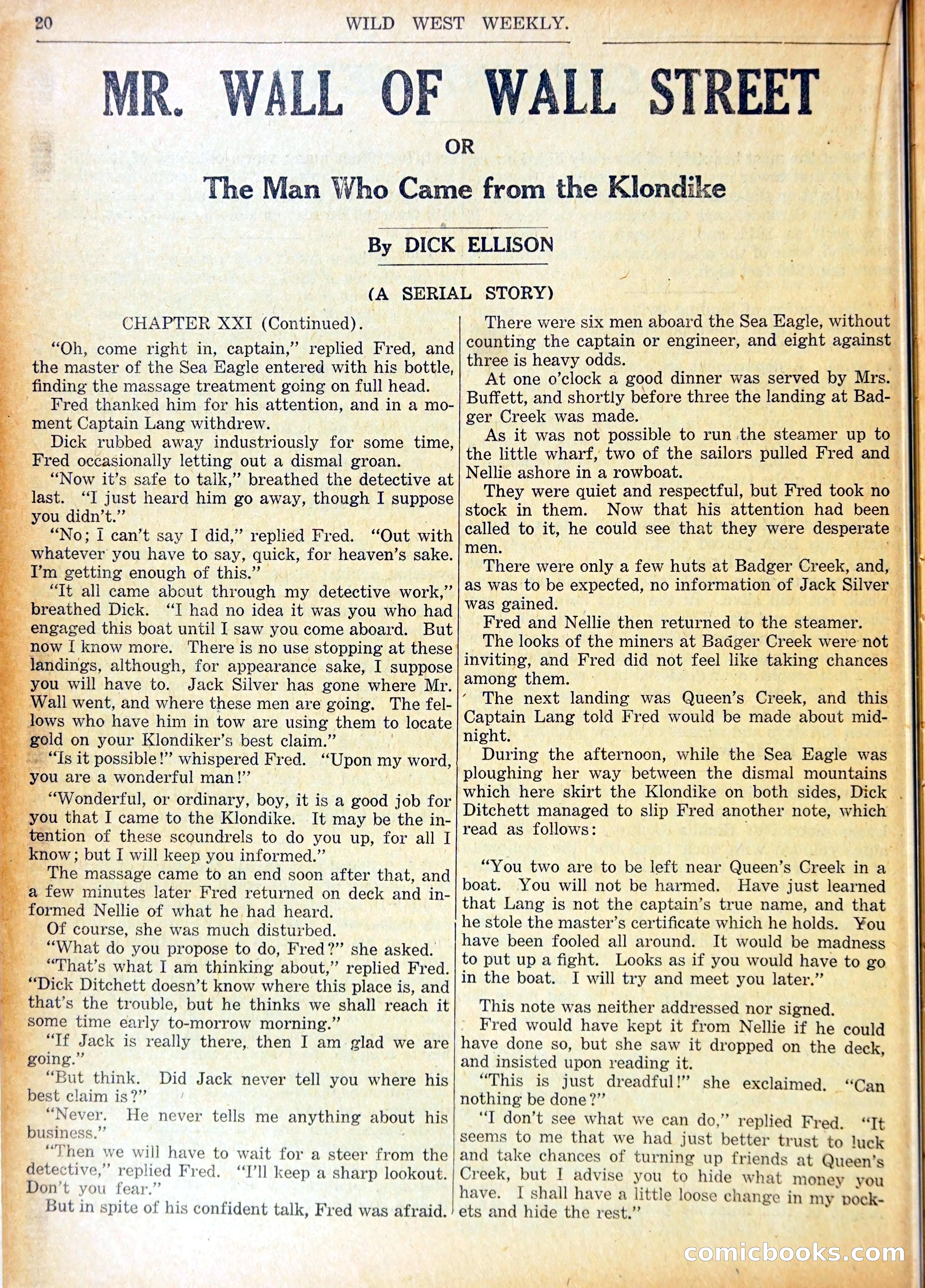 Young Wild West Weekly No. 740 — page 23 of 37