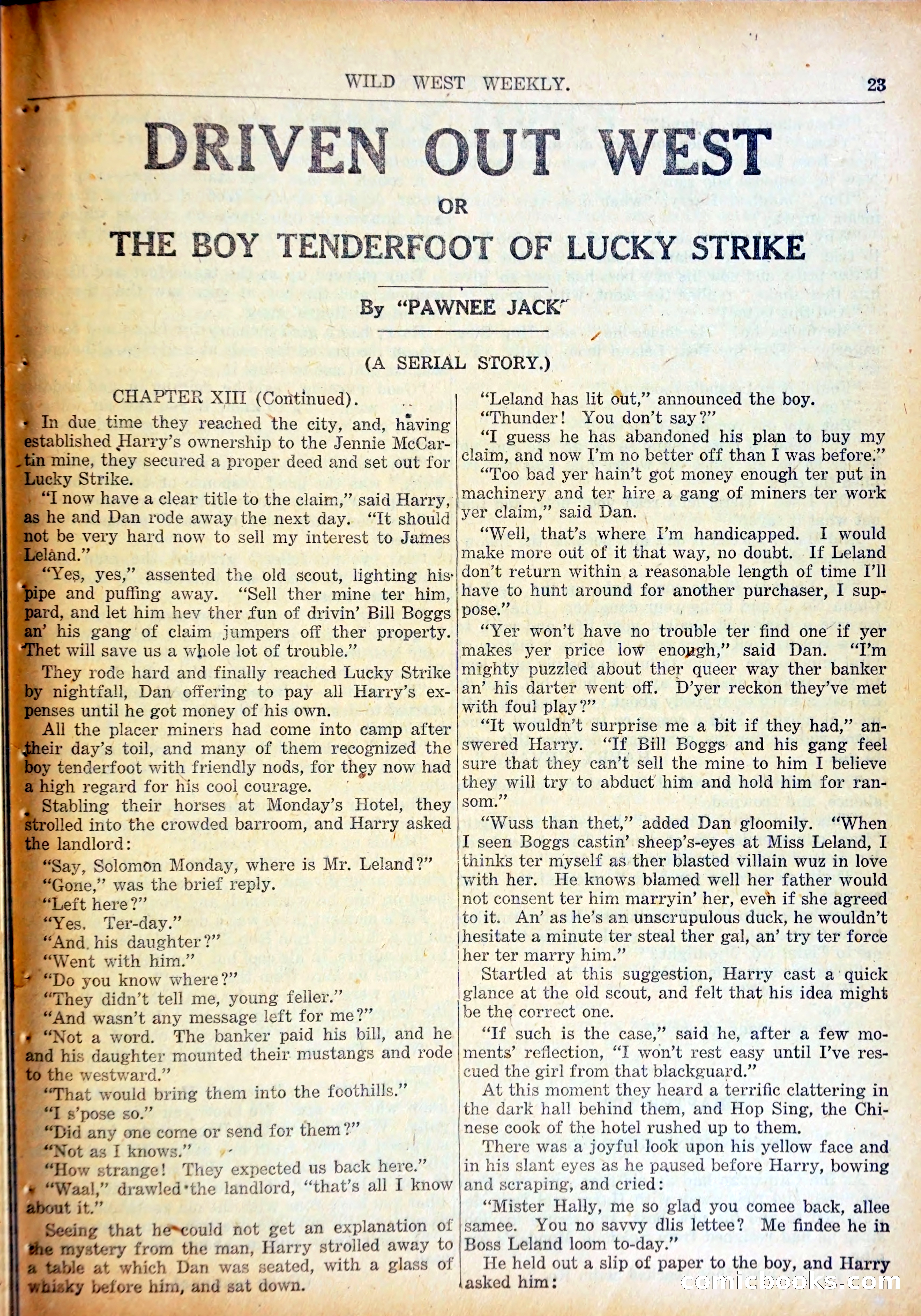 Young Wild West Weekly No. 740 — page 26 of 37