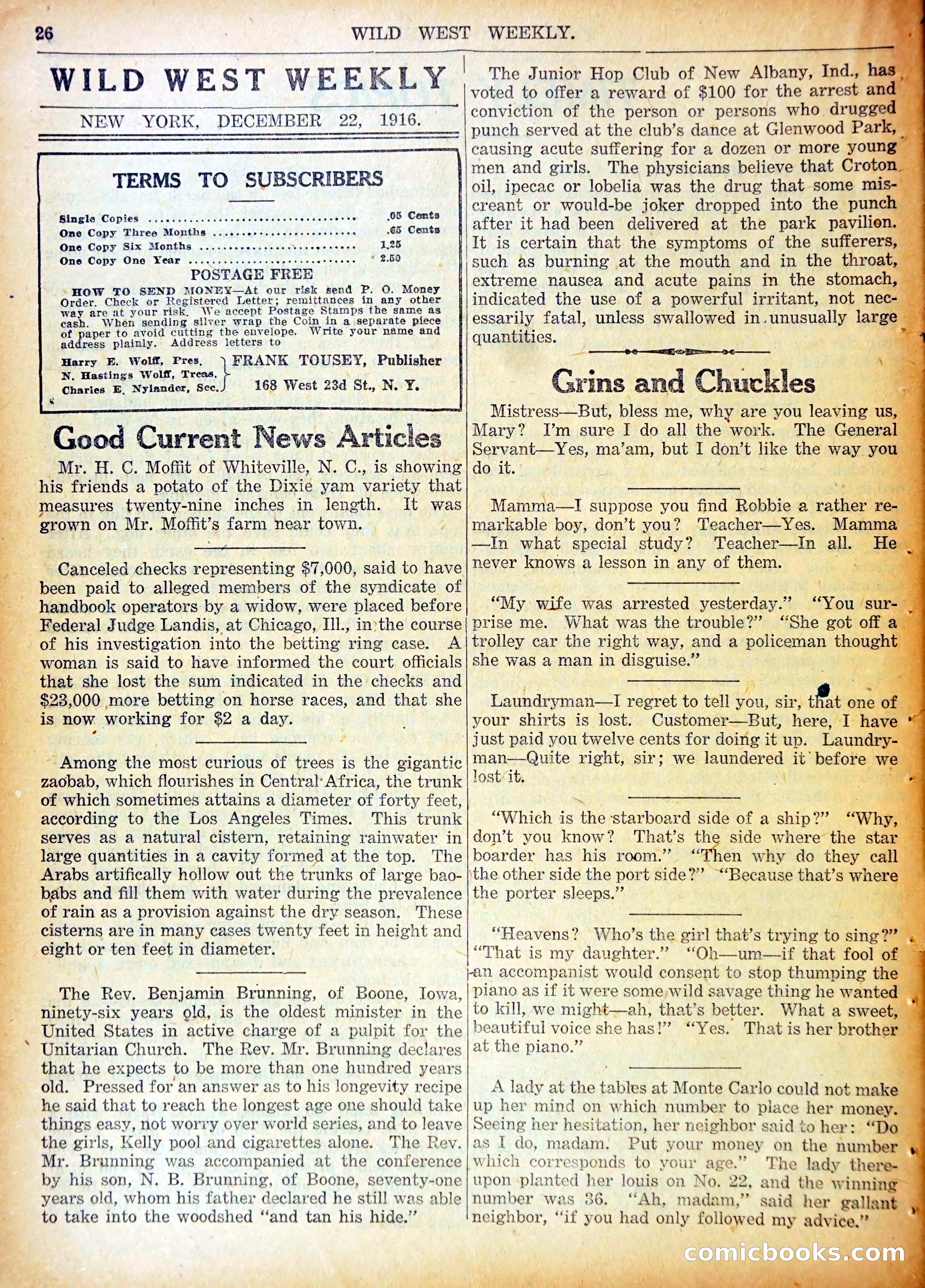 Young Wild West Weekly No. 740 — page 29 of 37