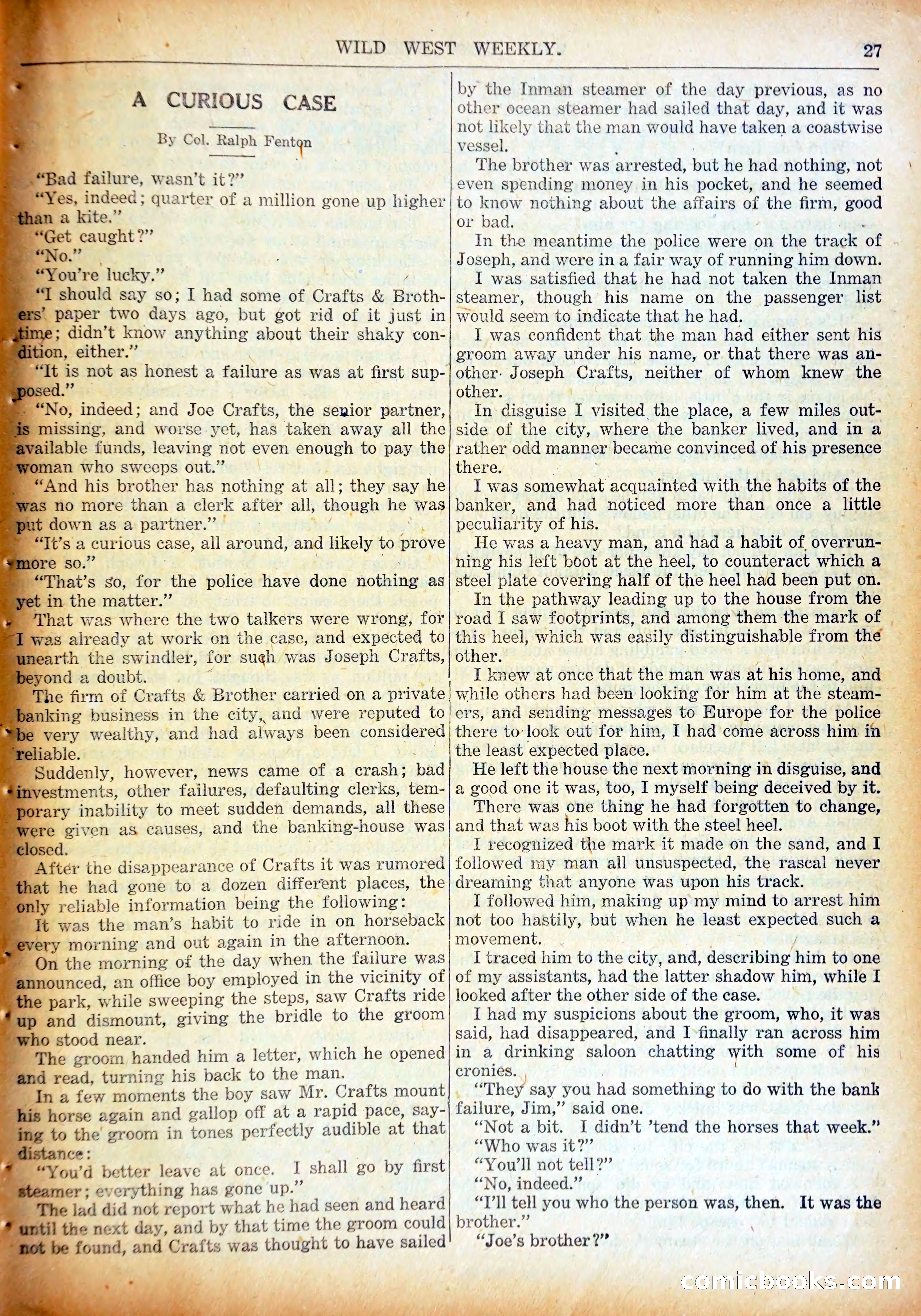 Young Wild West Weekly No. 740 — page 30 of 37