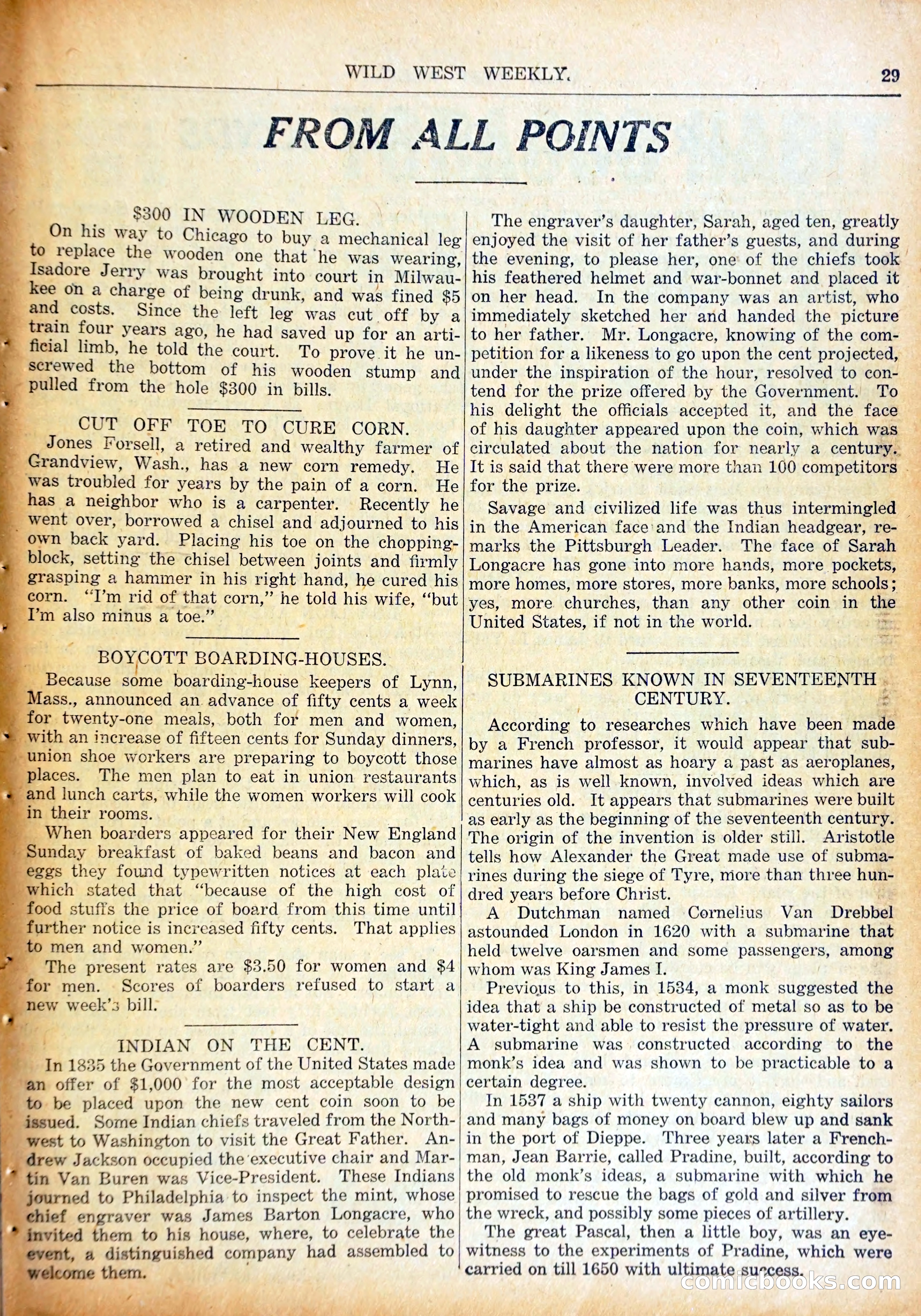 Young Wild West Weekly No. 740 — page 32 of 37