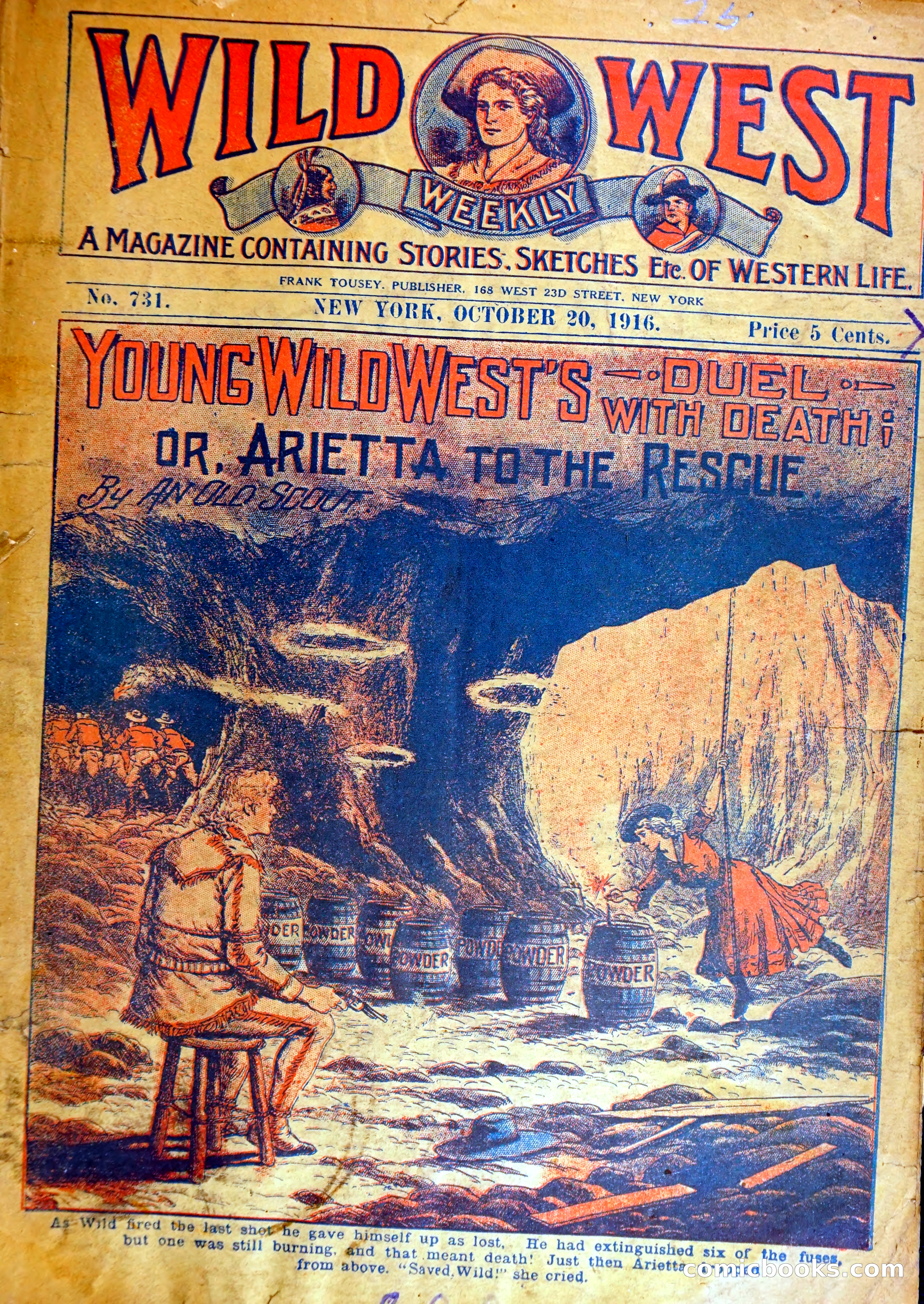 Young Wild West's Duel with Death, or, Arietta to the Rescue