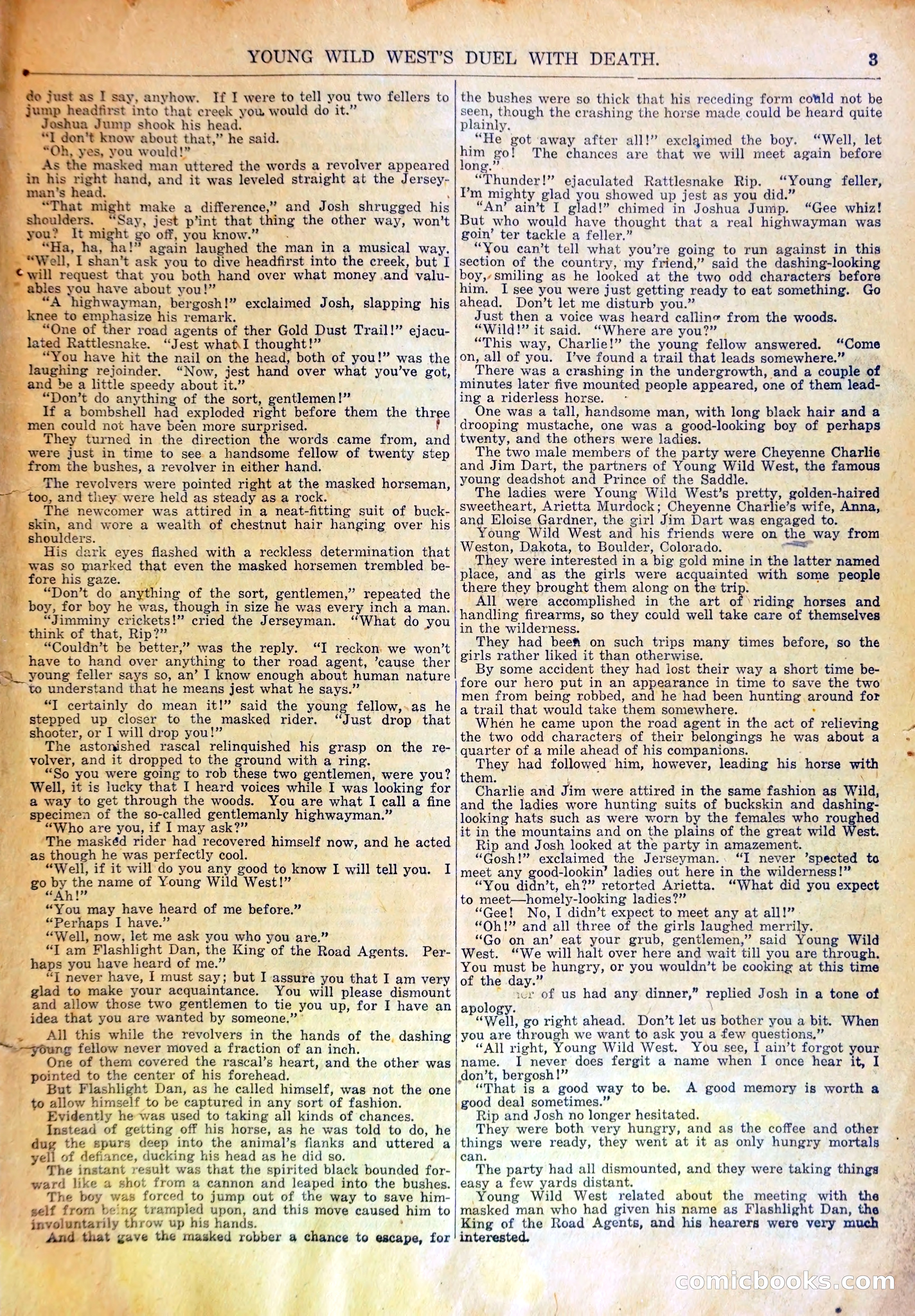 Young Wild West's Duel with Death, or, Arietta to the Rescue — page 6 of 33