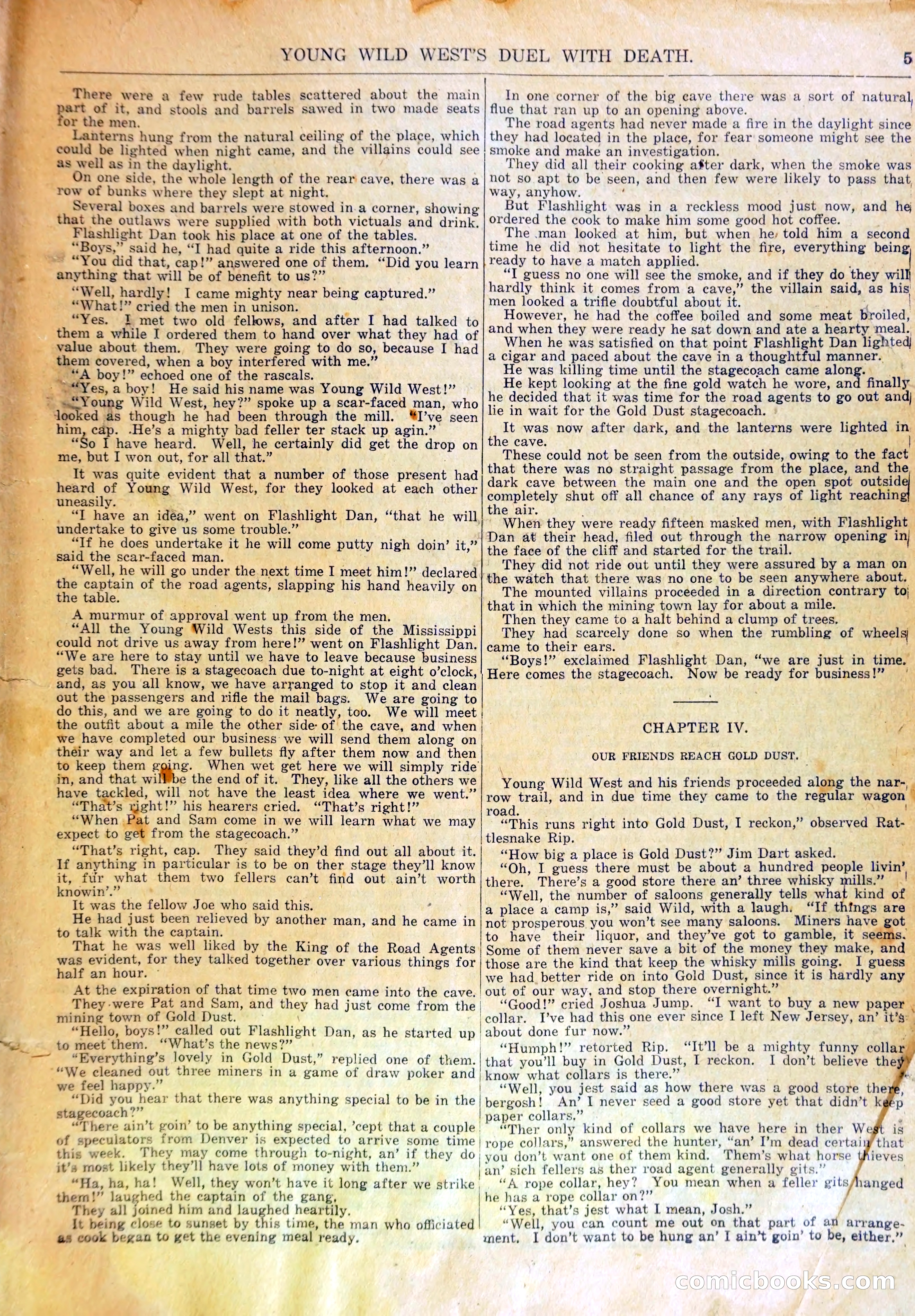 Young Wild West's Duel with Death, or, Arietta to the Rescue — page 8 of 33