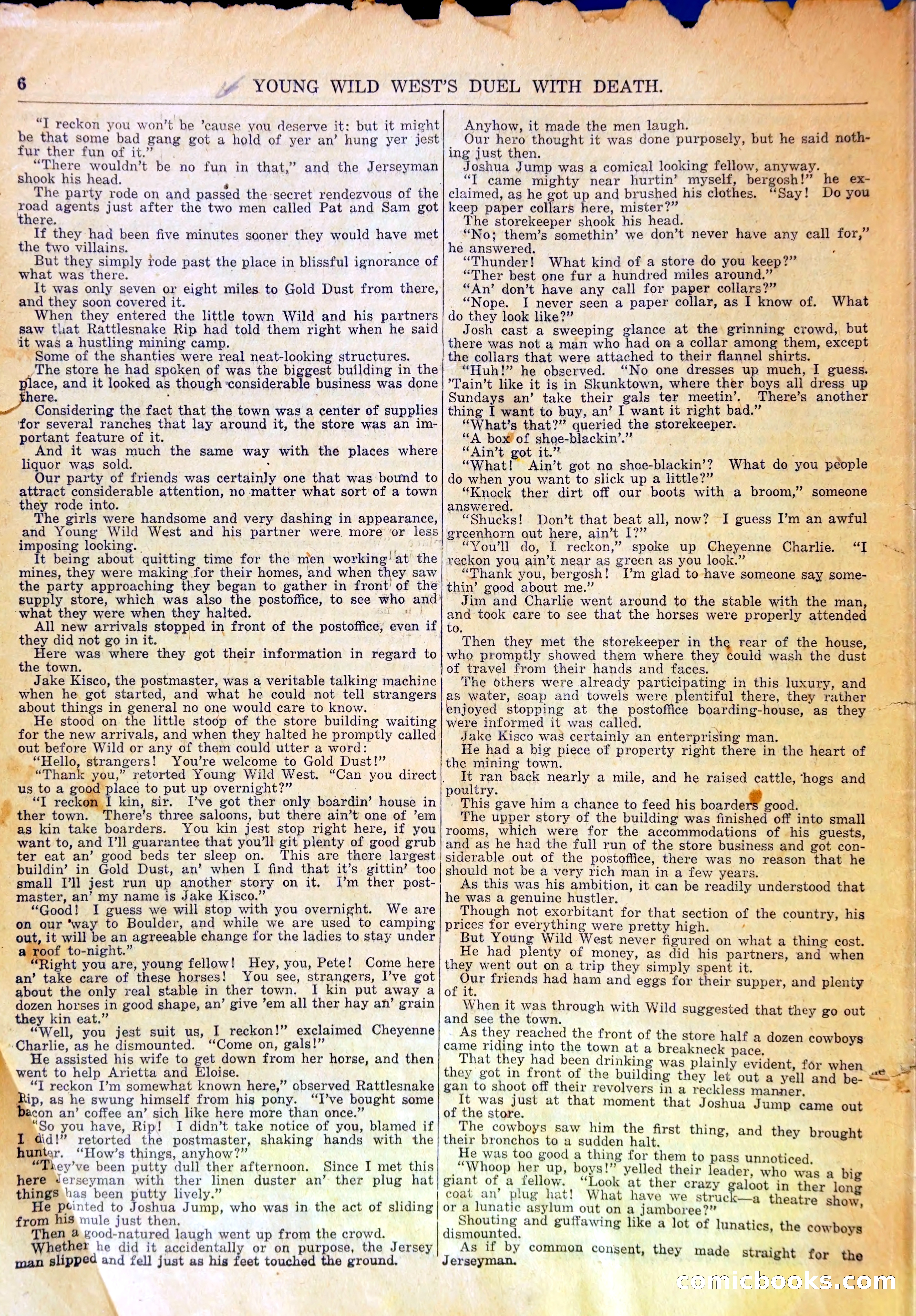 Young Wild West's Duel with Death, or, Arietta to the Rescue — page 9 of 33