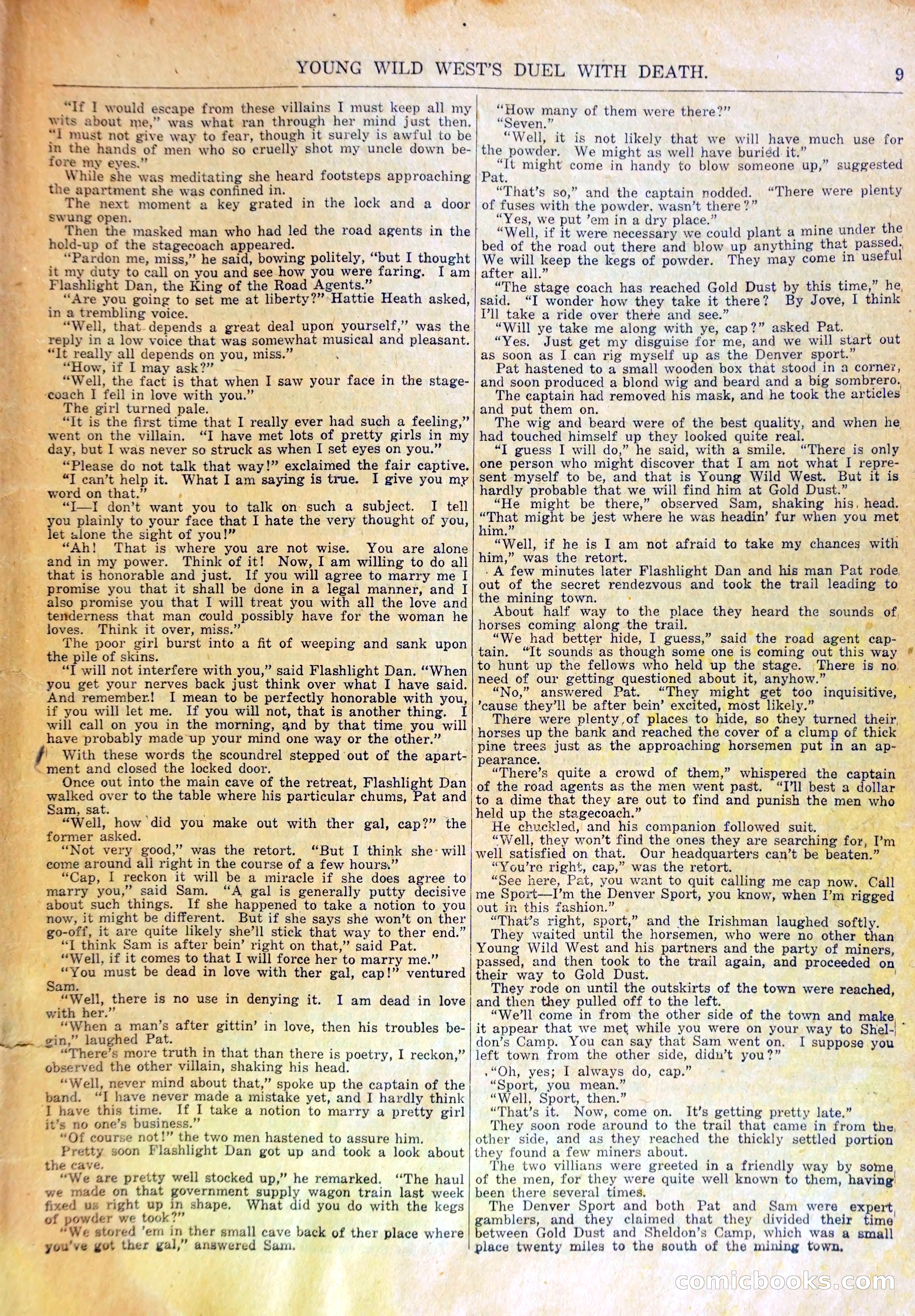 Young Wild West's Duel with Death, or, Arietta to the Rescue — page 12 of 33