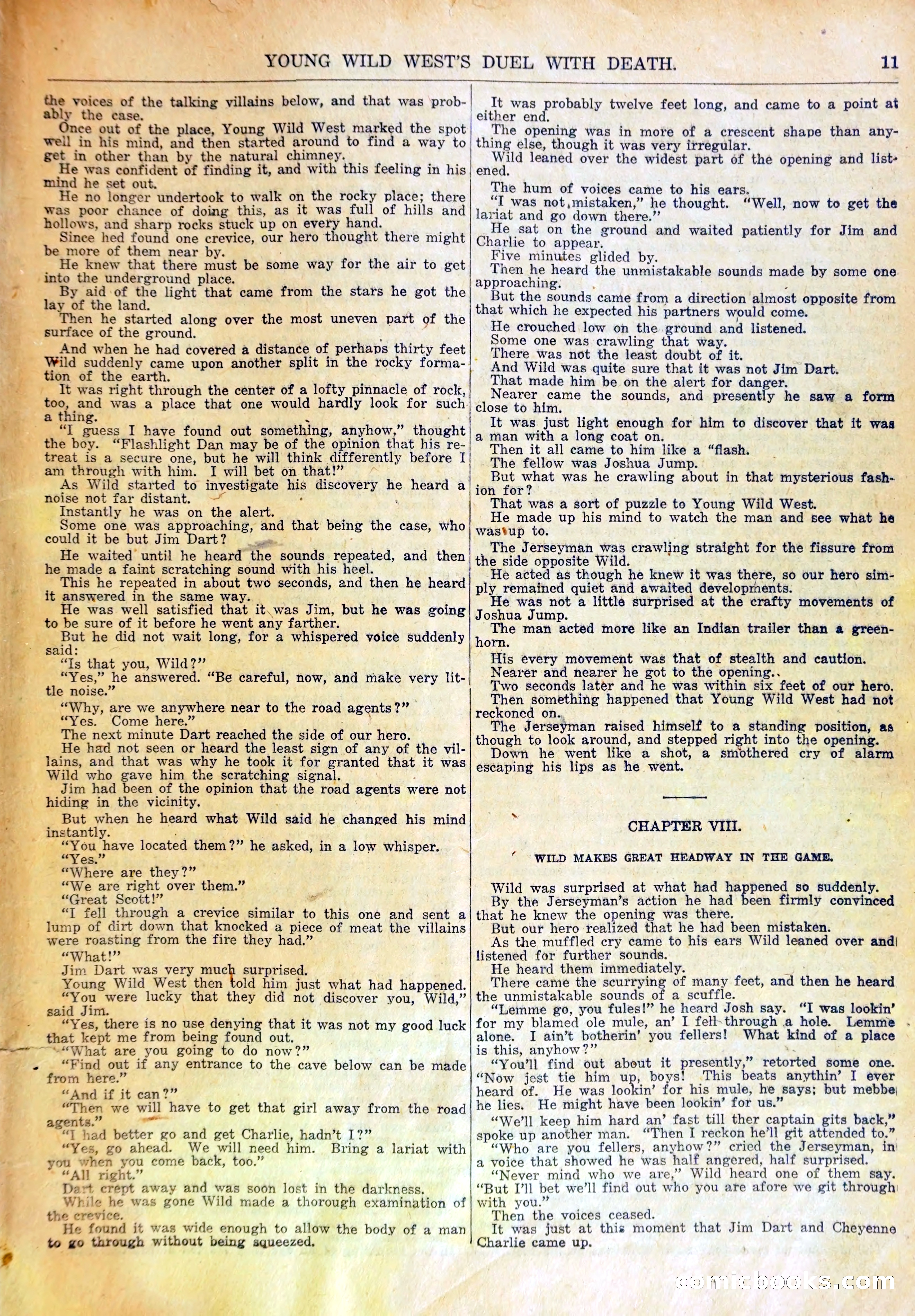 Young Wild West's Duel with Death, or, Arietta to the Rescue — page 14 of 33