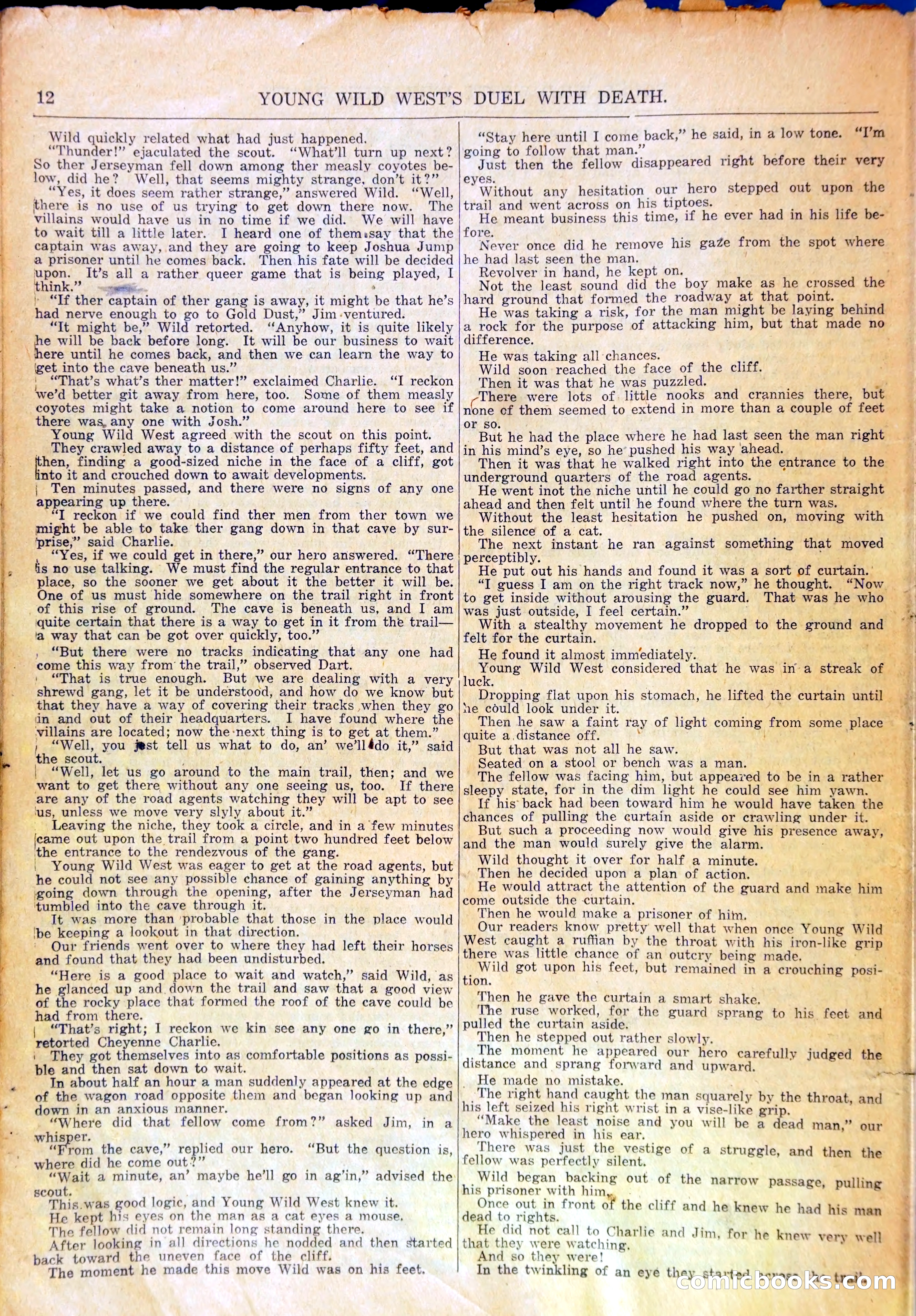 Young Wild West's Duel with Death, or, Arietta to the Rescue — page 15 of 33