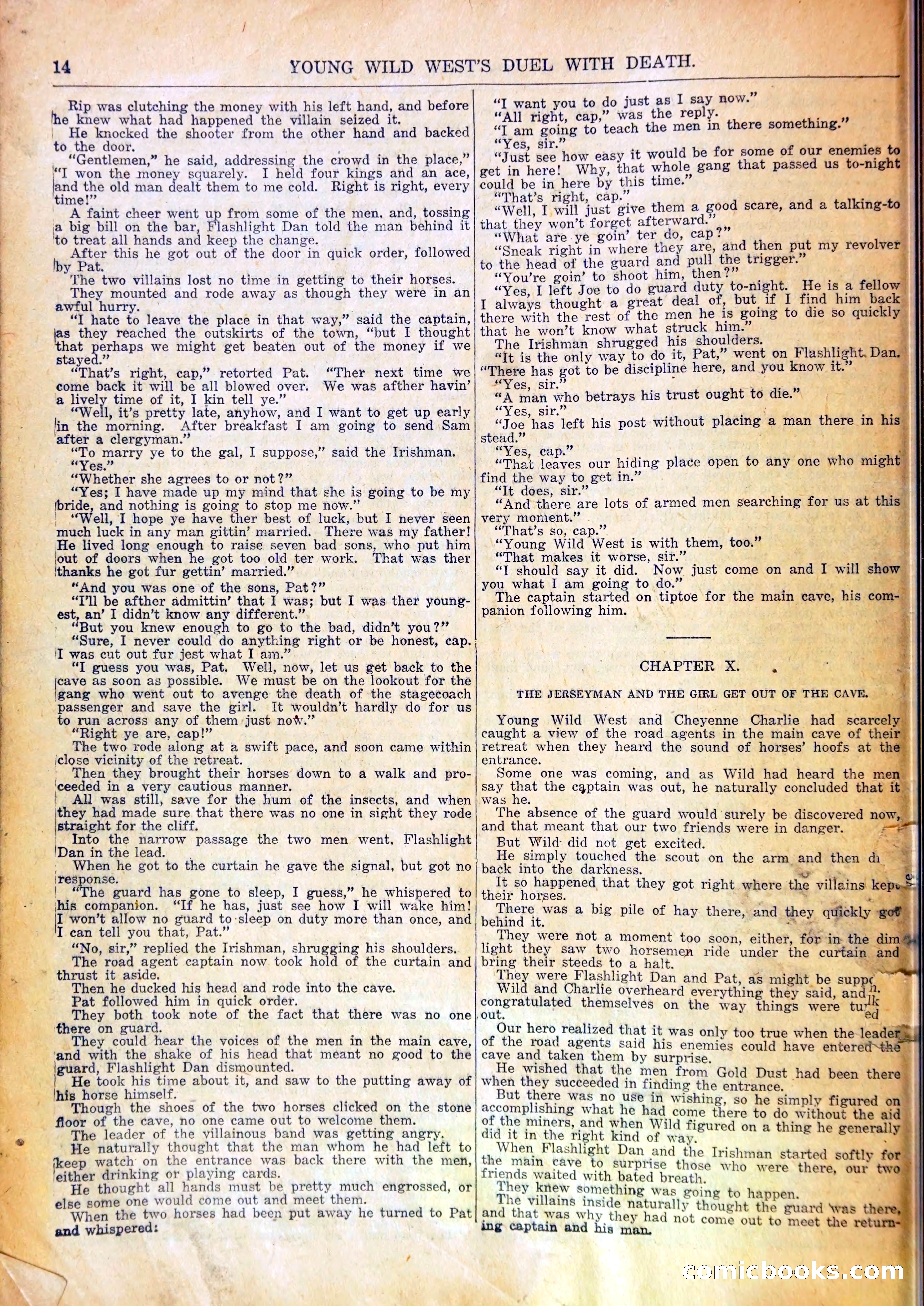 Young Wild West's Duel with Death, or, Arietta to the Rescue — page 17 of 33