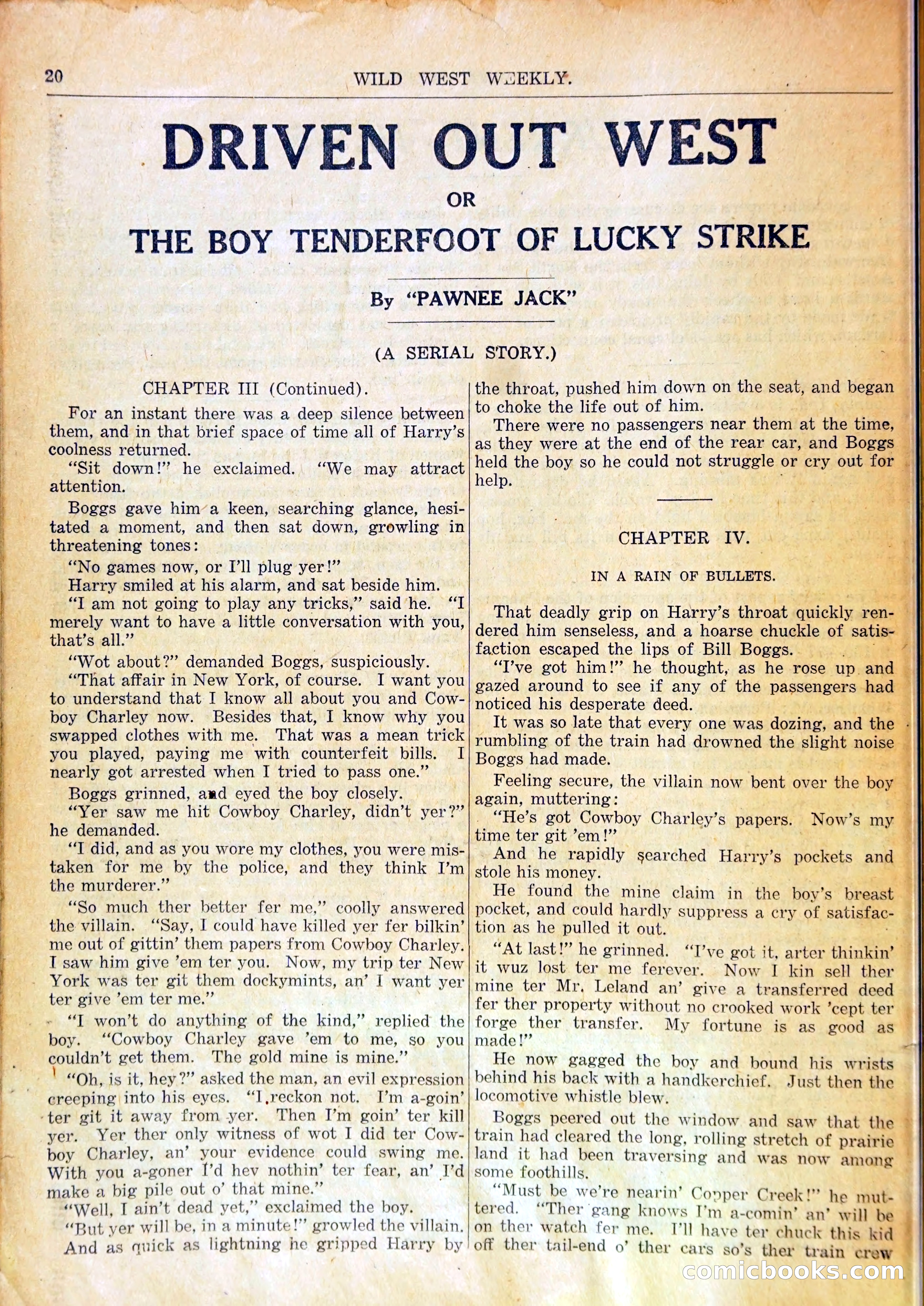 Young Wild West's Duel with Death, or, Arietta to the Rescue — page 19 of 33