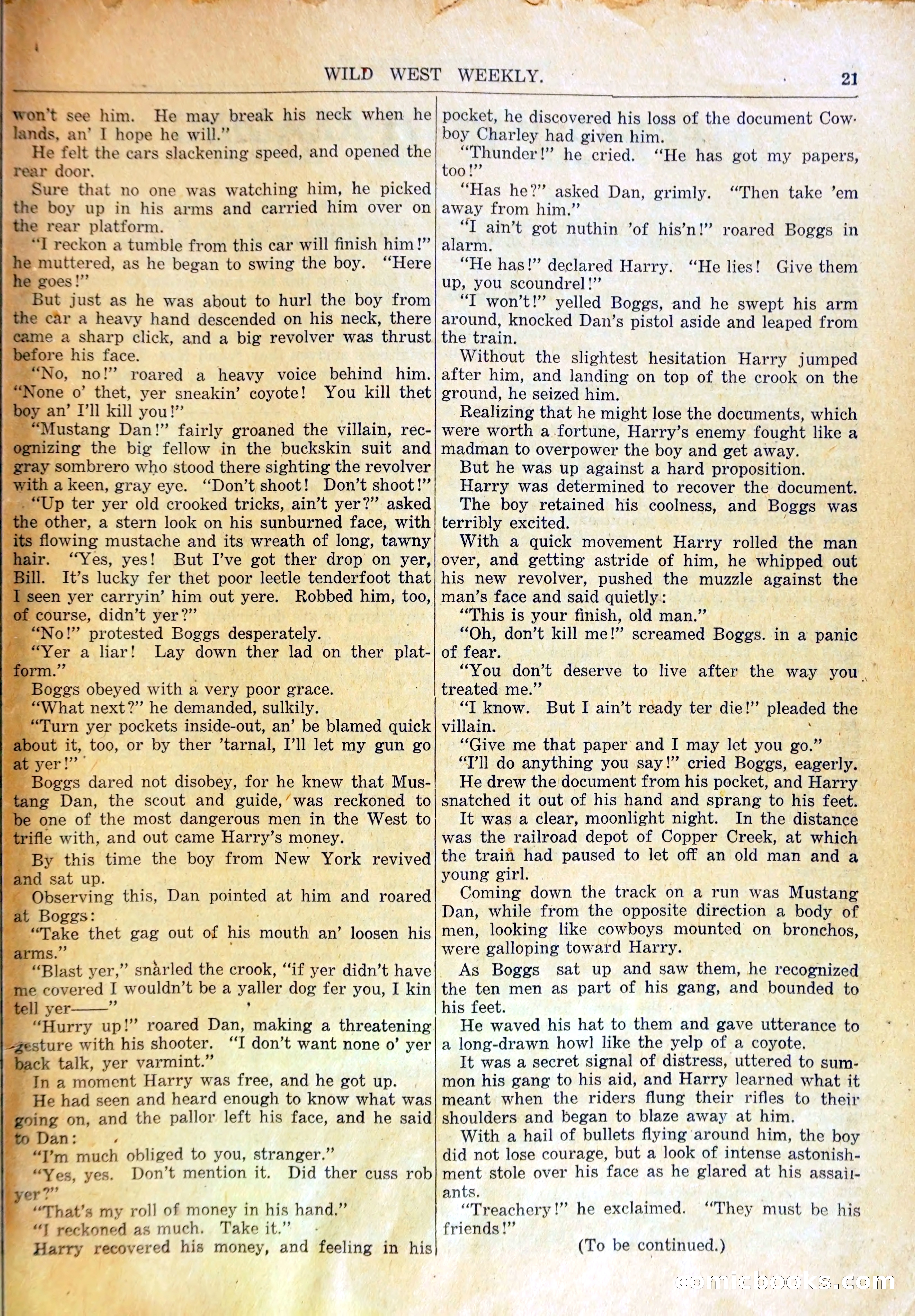 Young Wild West's Duel with Death, or, Arietta to the Rescue — page 20 of 33