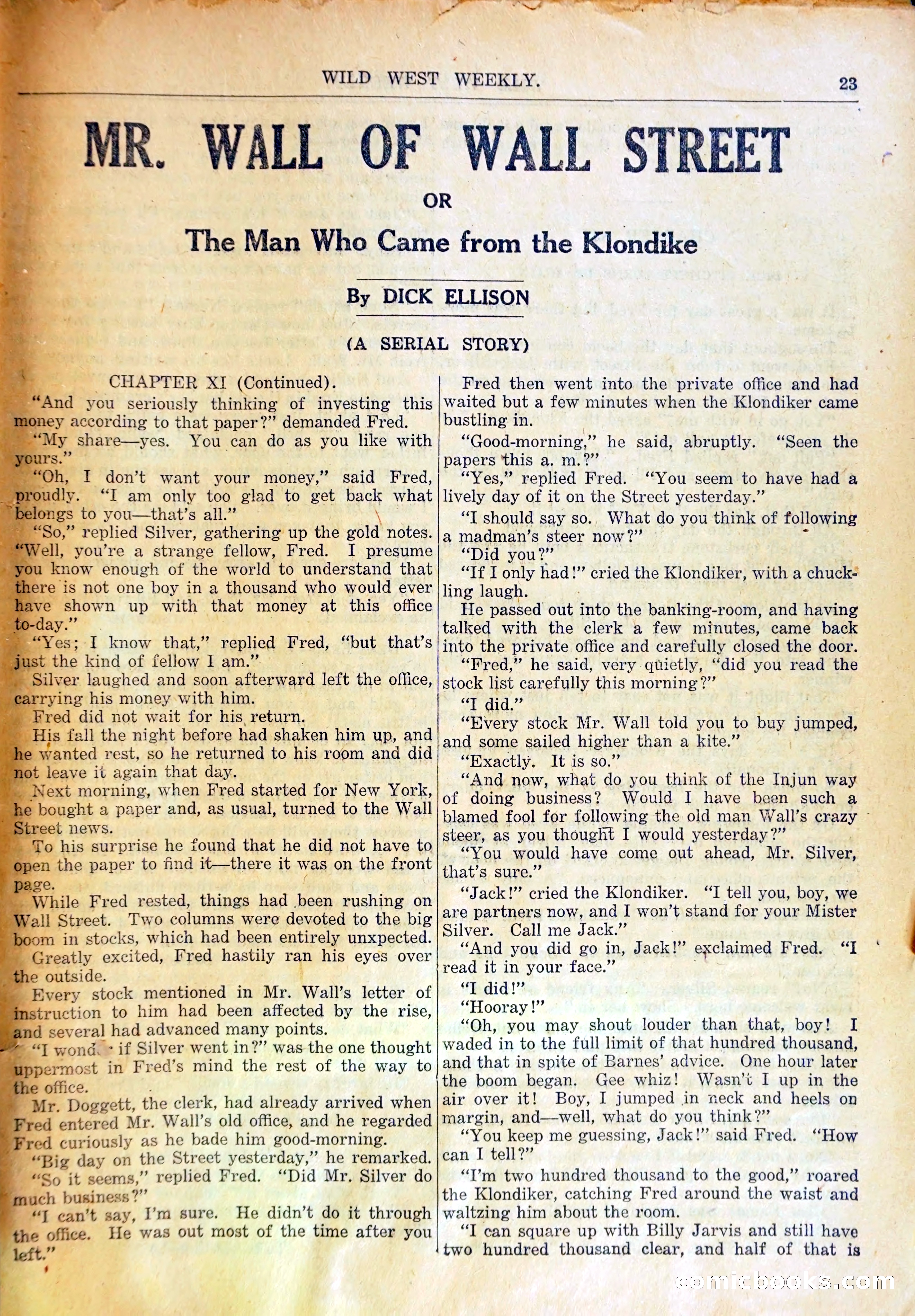 Young Wild West's Duel with Death, or, Arietta to the Rescue — page 22 of 33