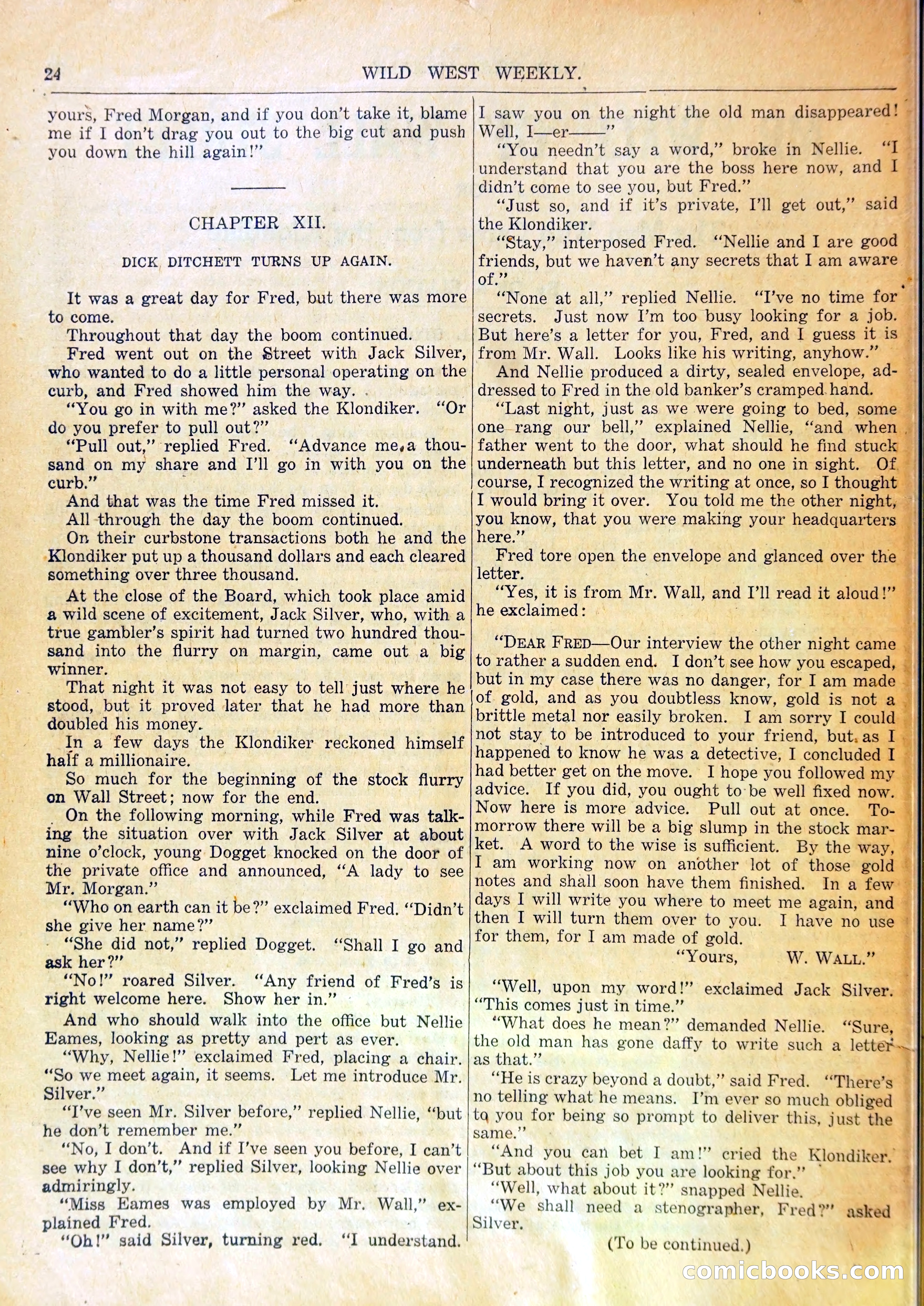 Young Wild West's Duel with Death, or, Arietta to the Rescue — page 23 of 33