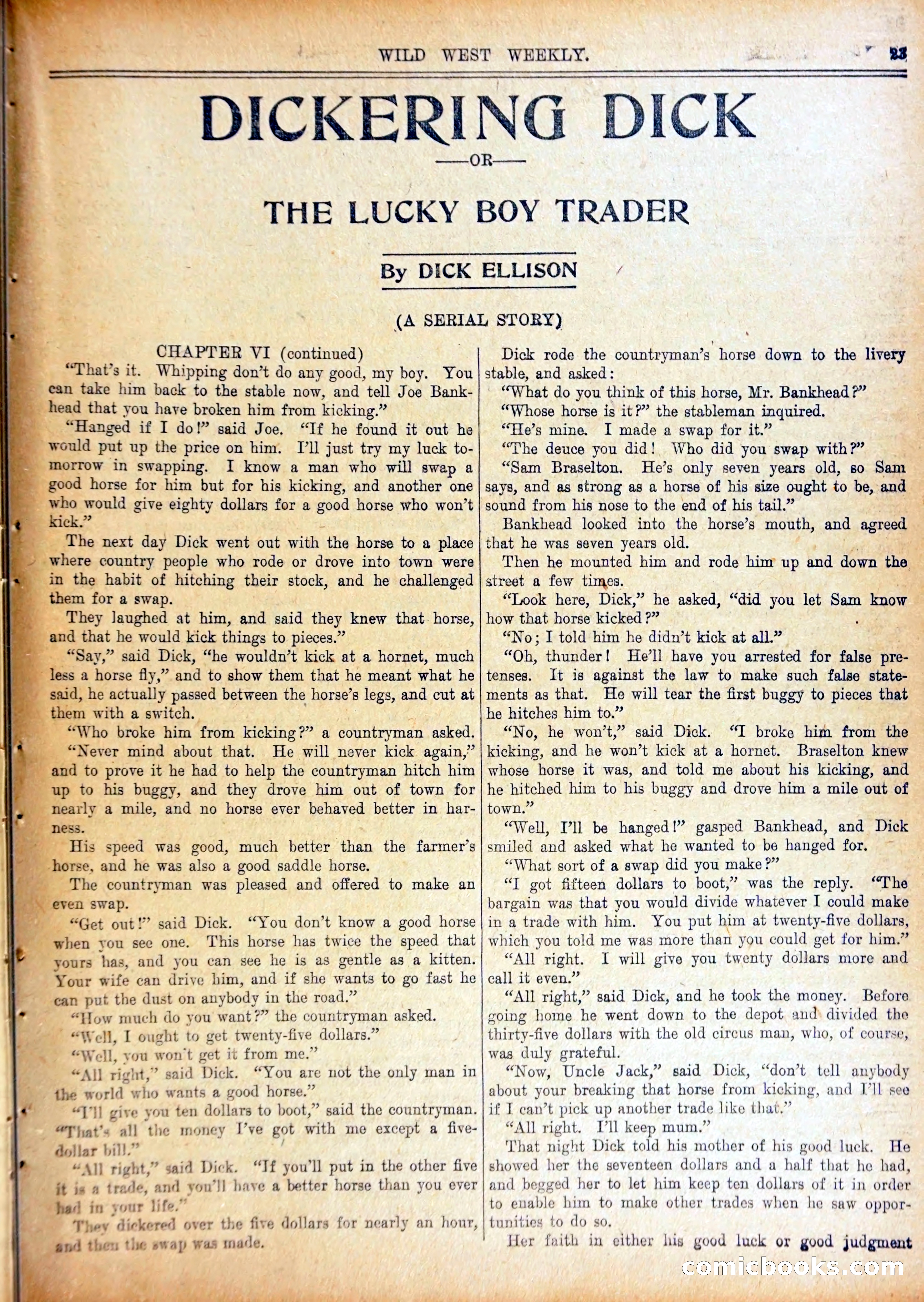 Wild West Weekly No. 637 — page 26 of 37
