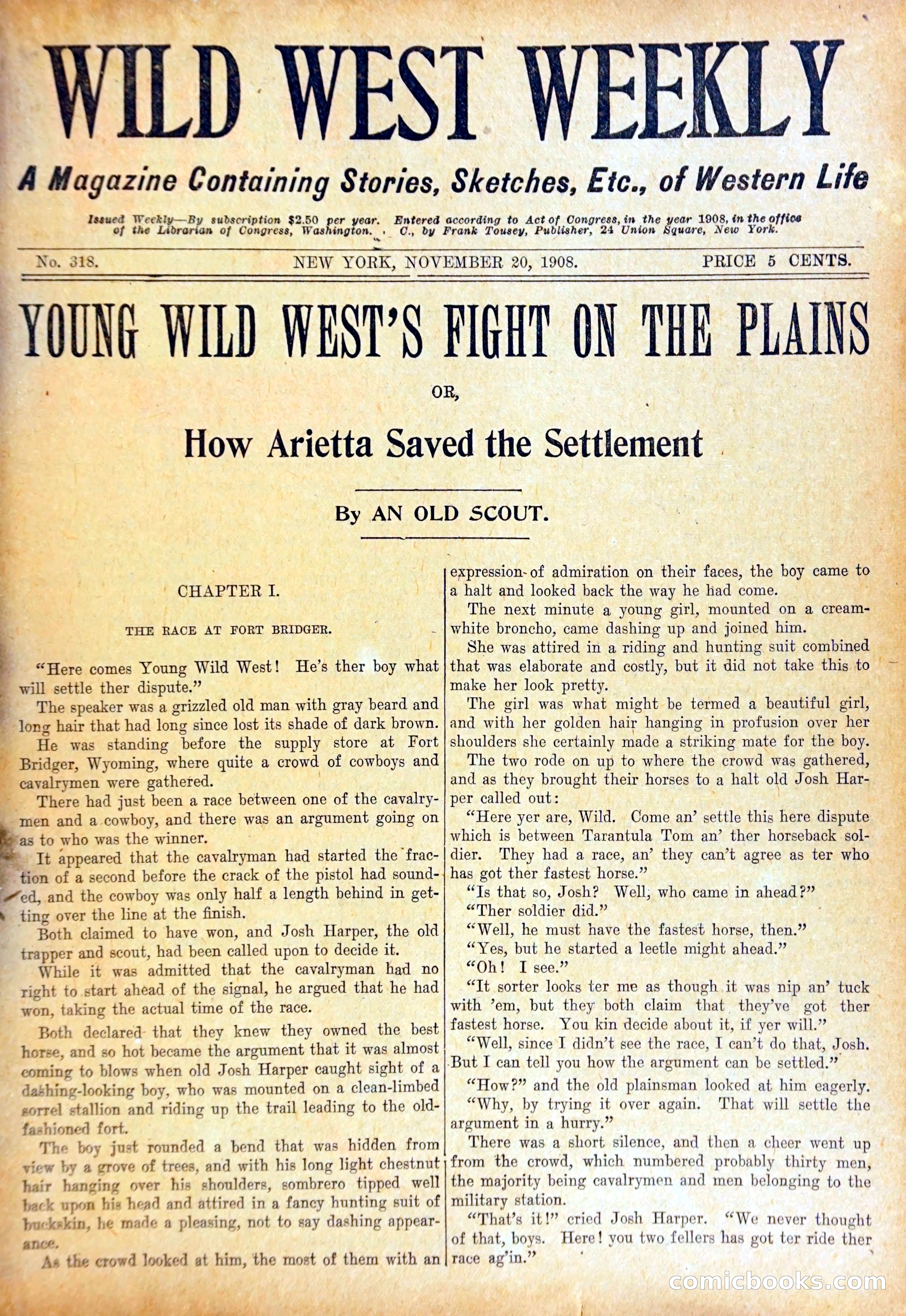 Wild West Weekly, No. 318 — page 4 of 37
