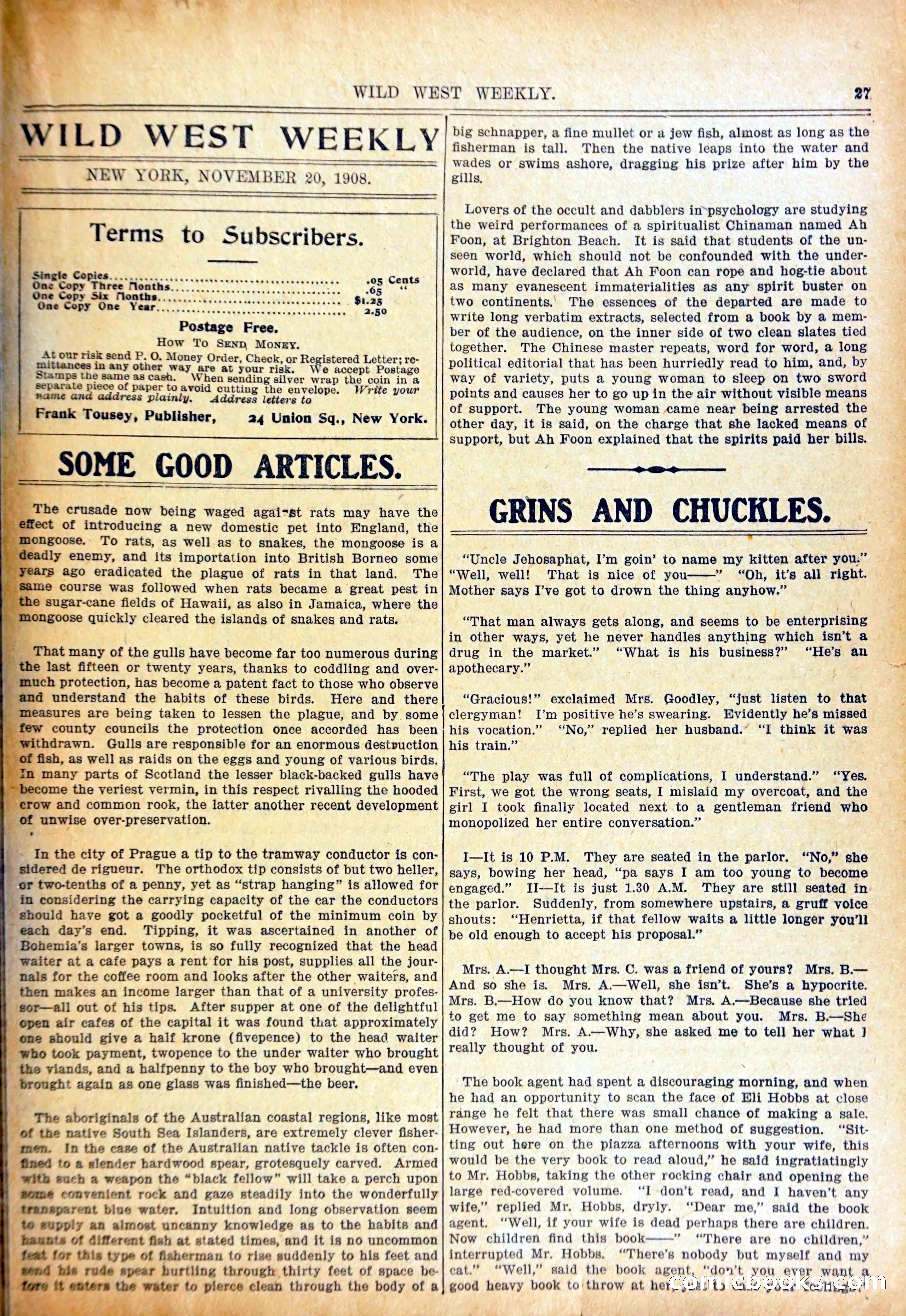 Wild West Weekly, No. 318 — page 30 of 37