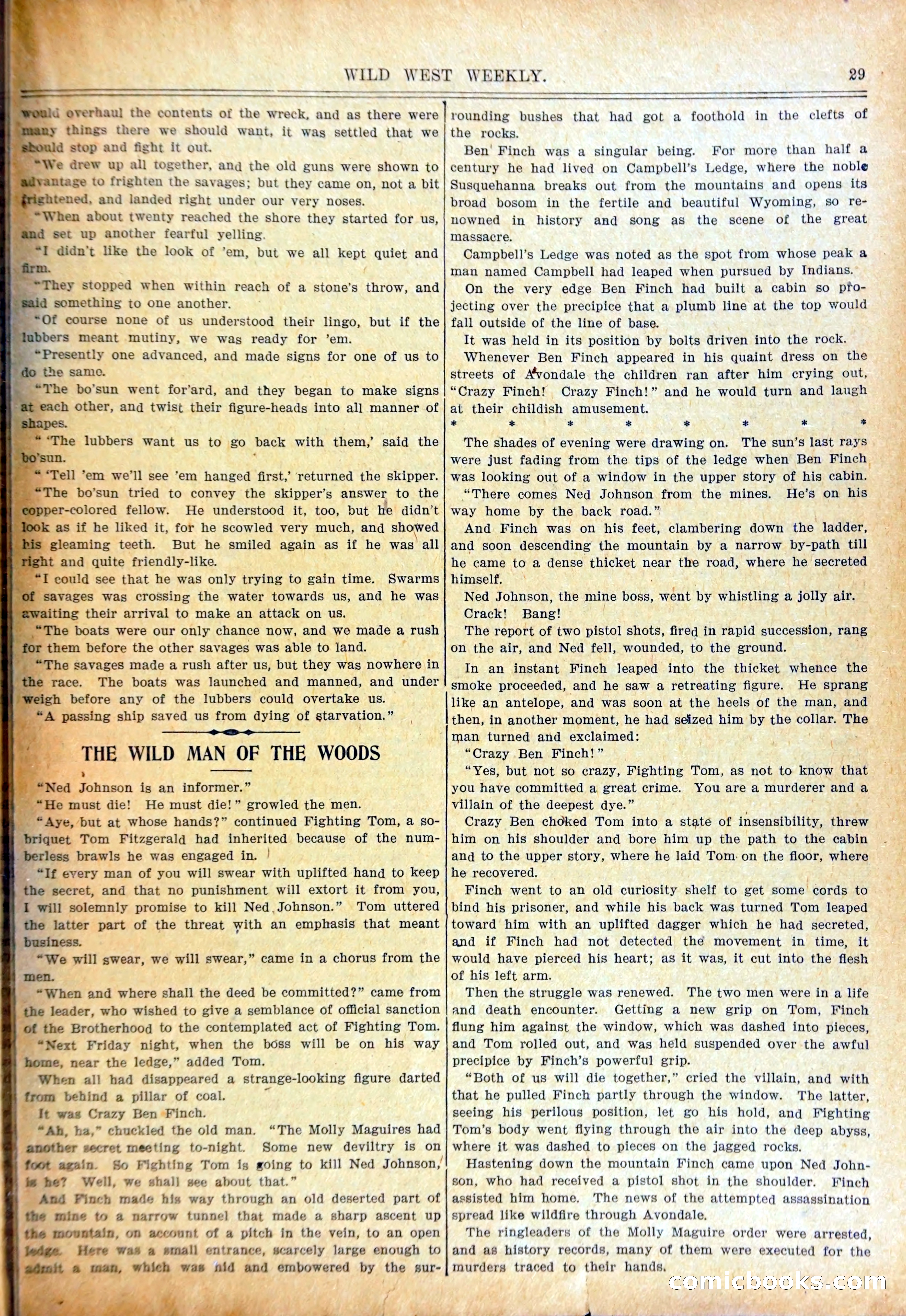 Wild West Weekly, No. 318 — page 32 of 37