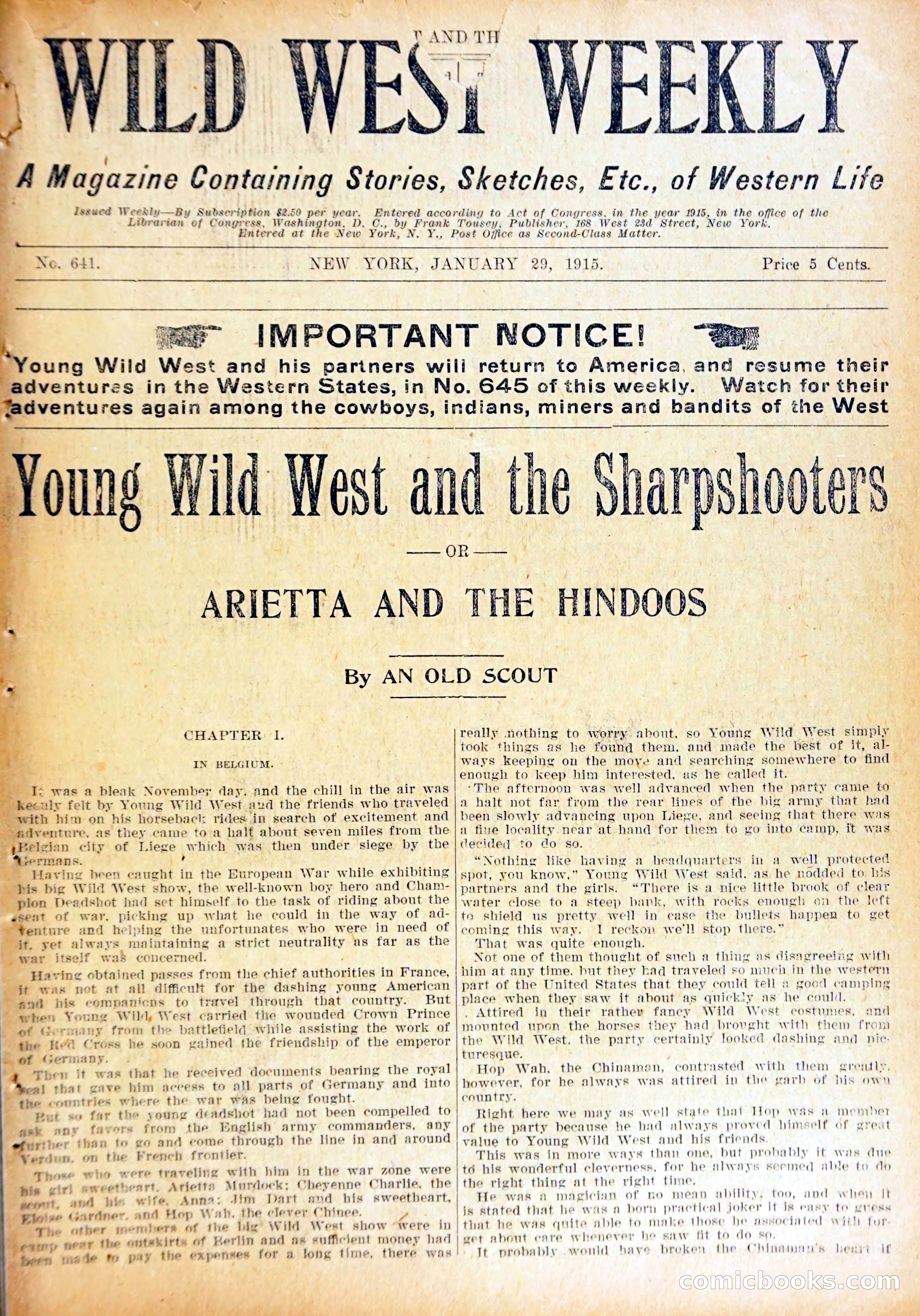 Wild West Weekly No. 641 — page 4 of 37