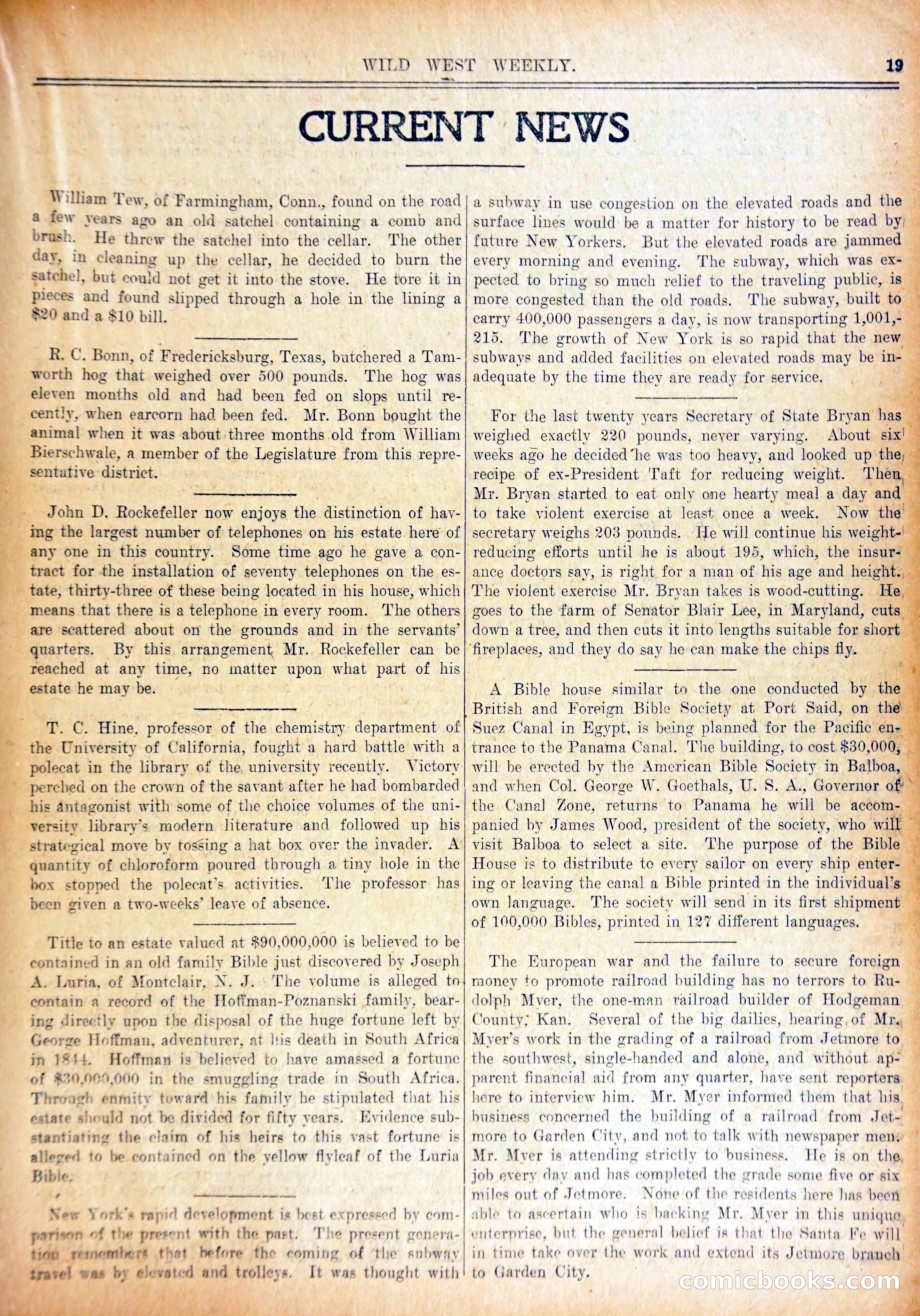 Wild West Weekly No. 641 — page 22 of 37