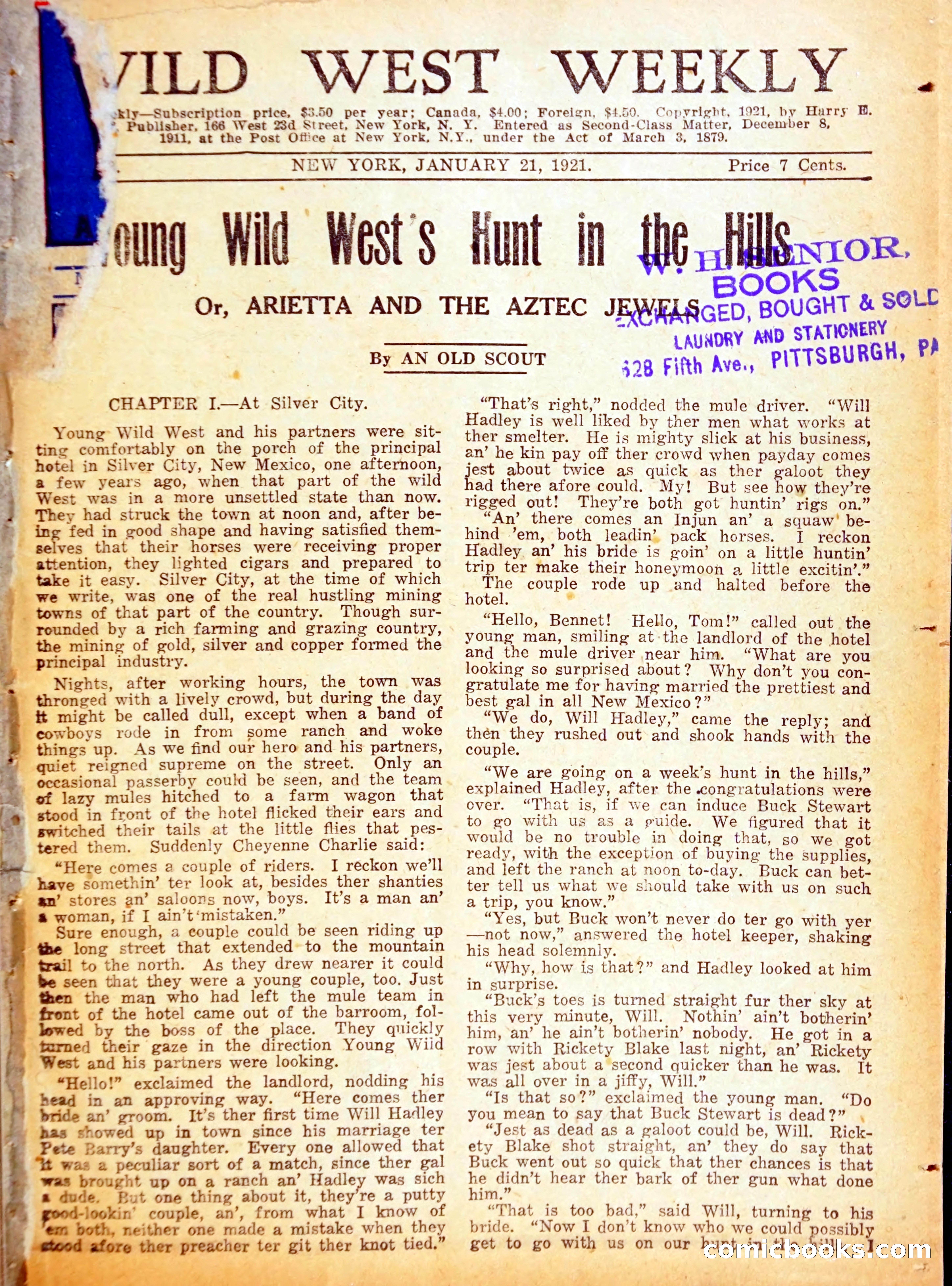 Young Wild West Weekly — page 4 of 37