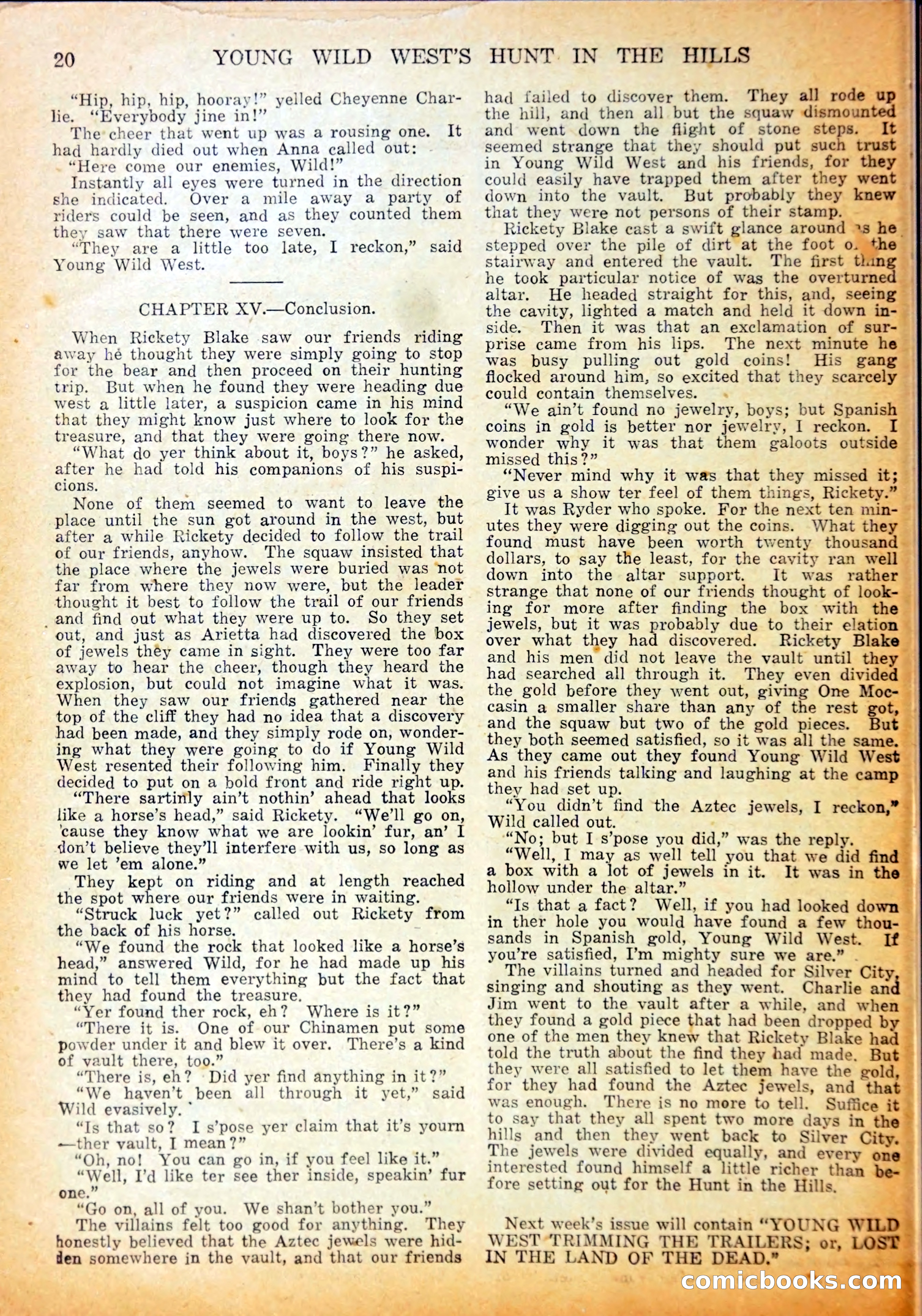 Young Wild West Weekly — page 23 of 37