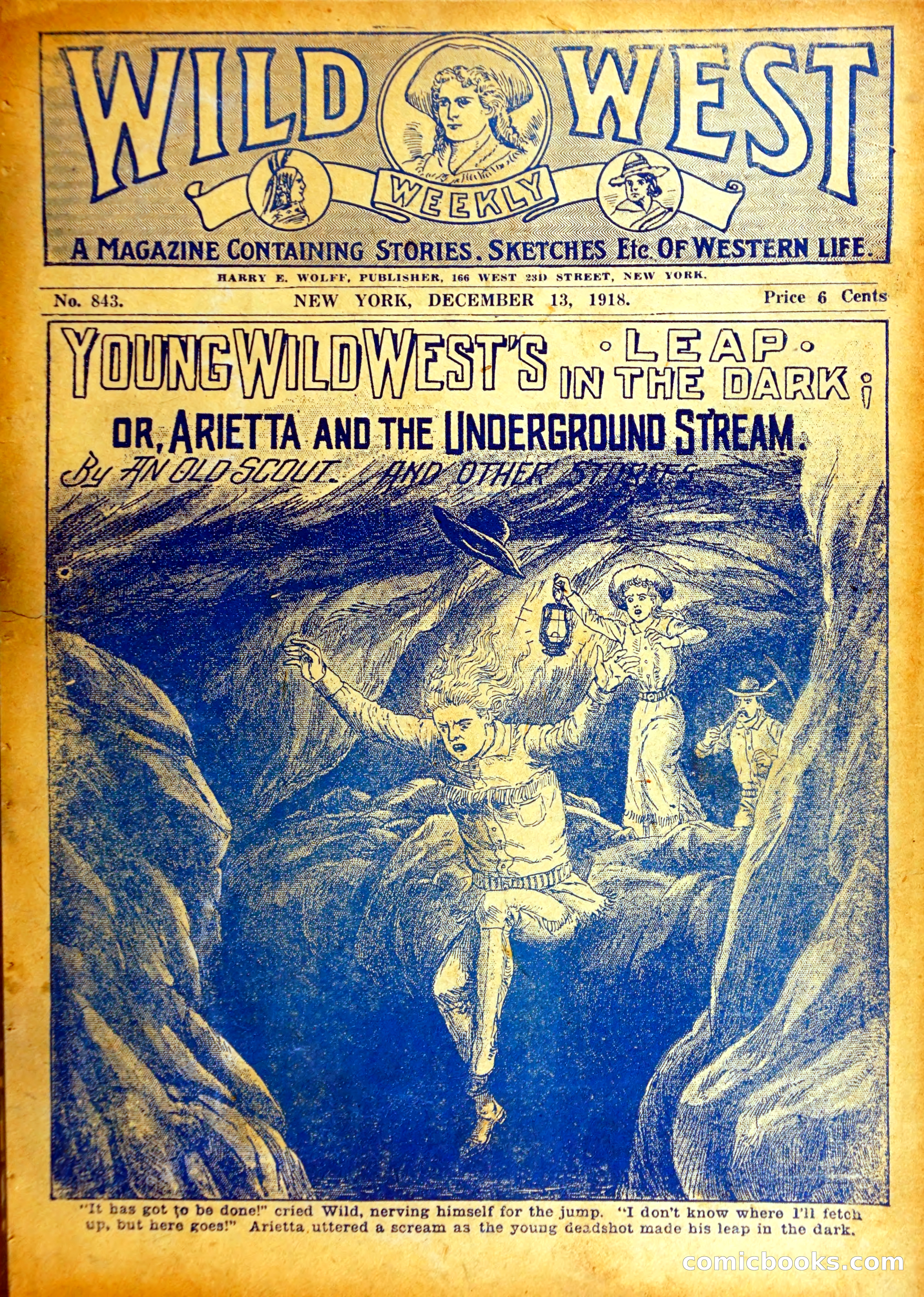 Young Wild West's Leap in the Dark