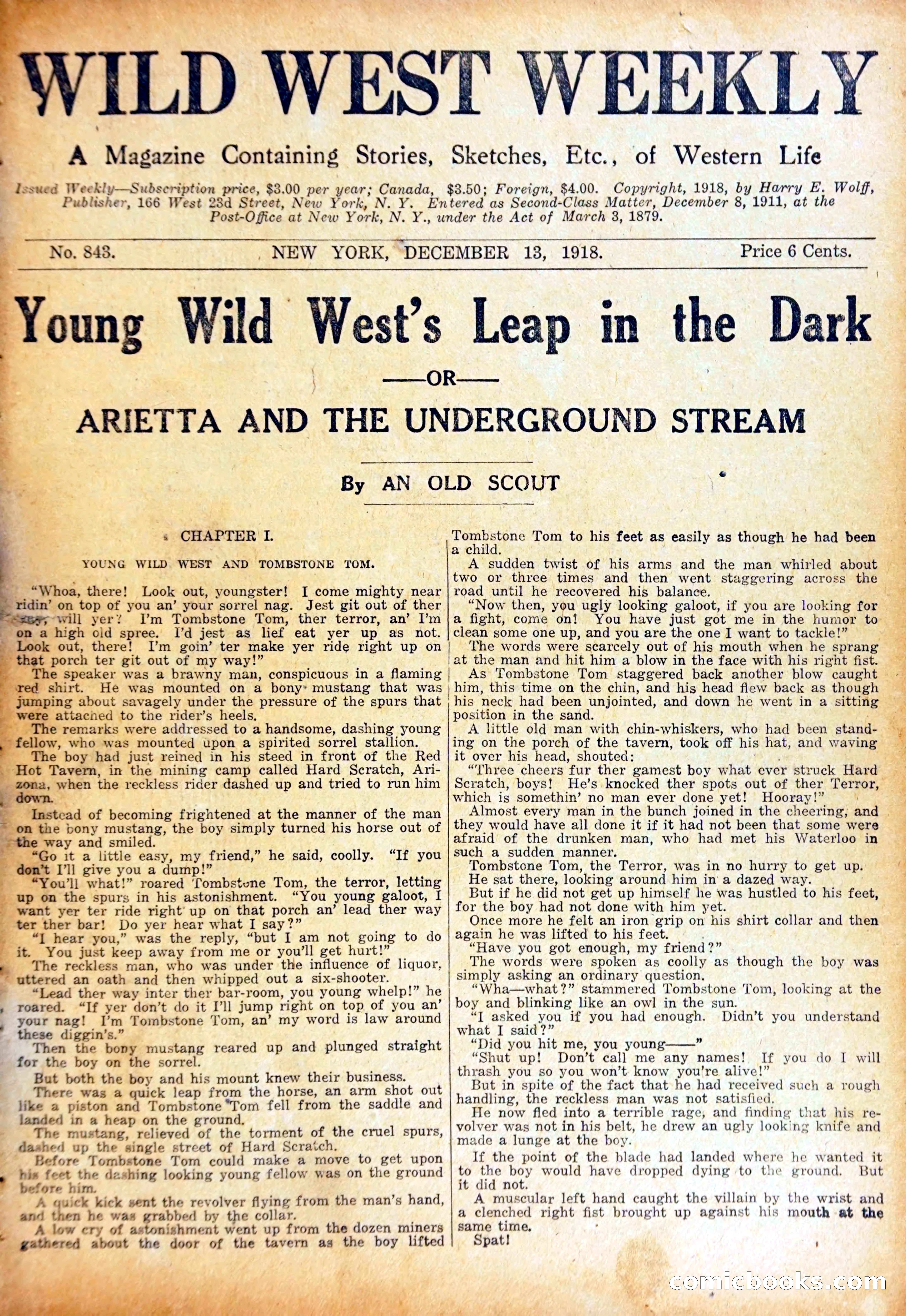 Young Wild West's Leap in the Dark — page 4 of 37