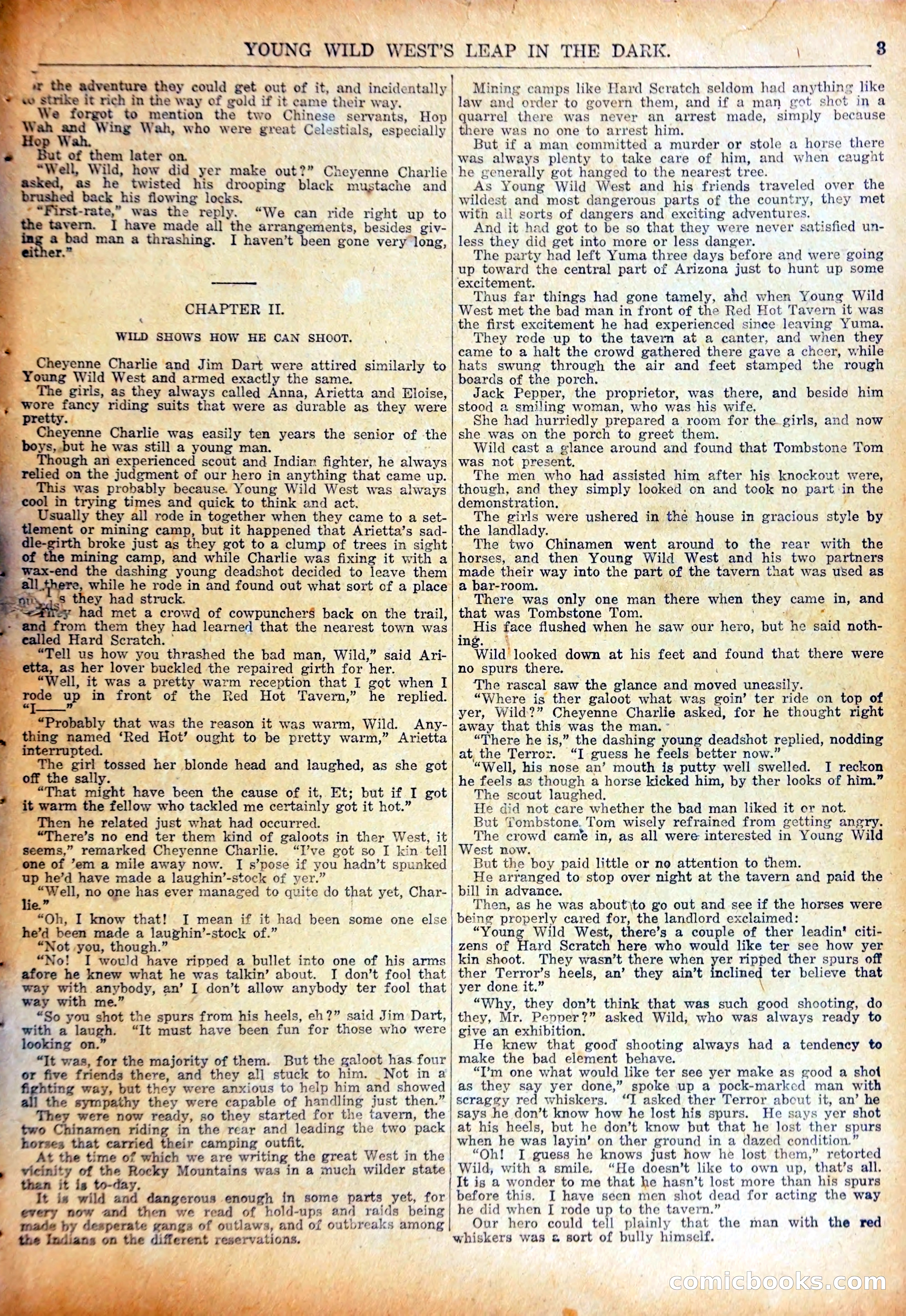 Young Wild West's Leap in the Dark — page 6 of 37