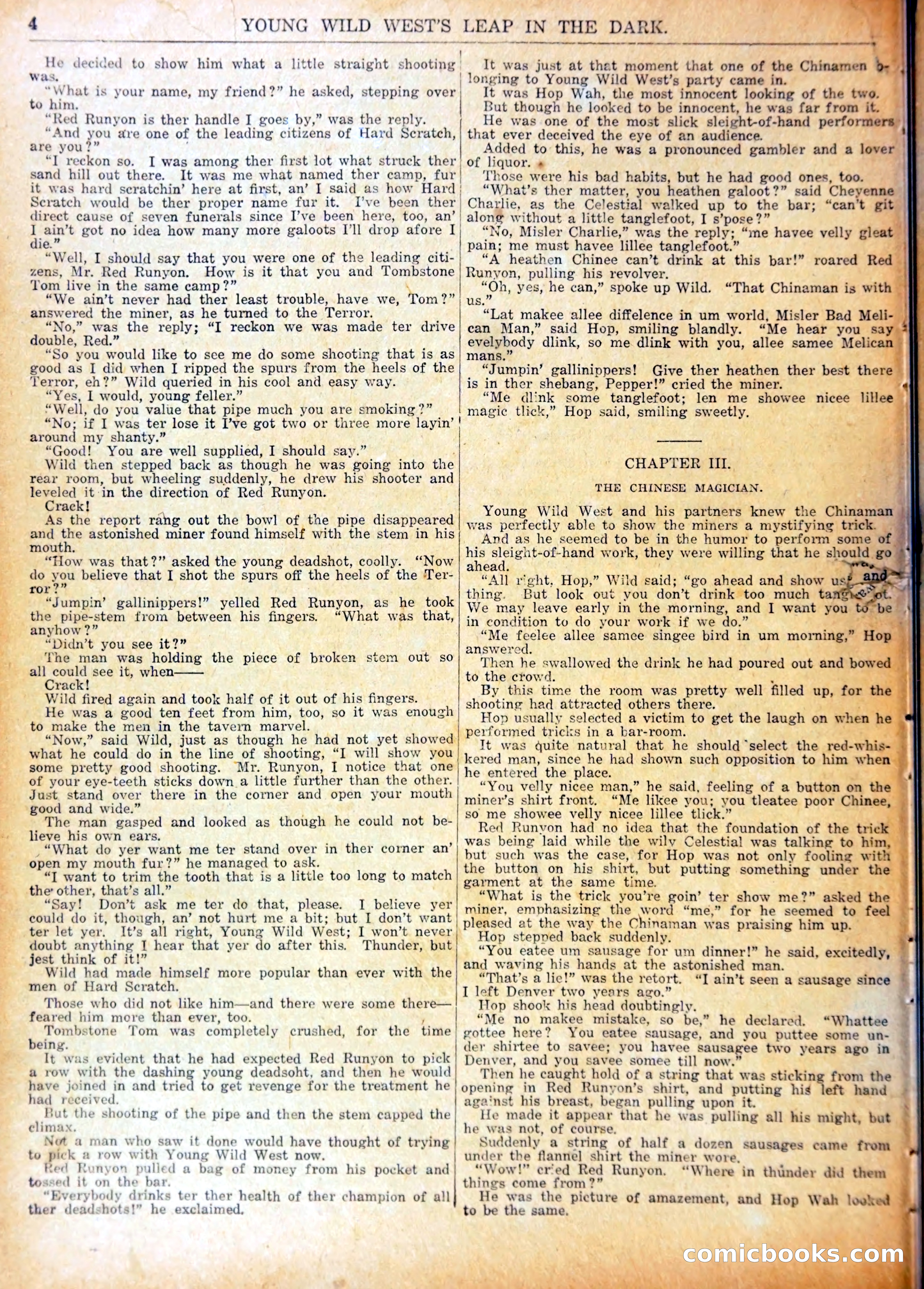 Young Wild West's Leap in the Dark — page 7 of 37
